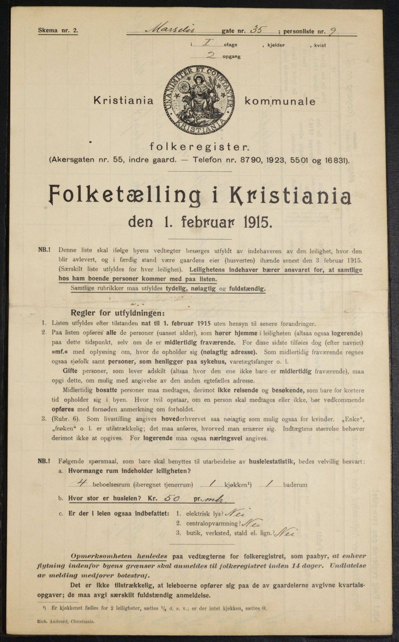 OBA, Kommunal folketelling 1.2.1915 for Kristiania, 1915, s. 64082