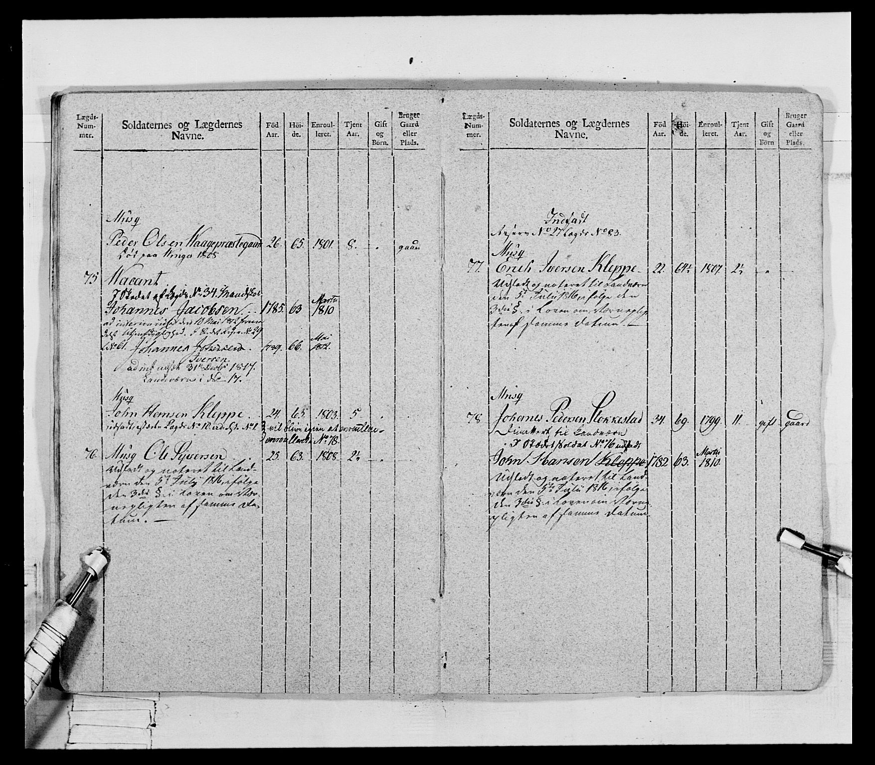 Generalitets- og kommissariatskollegiet, Det kongelige norske kommissariatskollegium, AV/RA-EA-5420/E/Eh/L0069: Opplandske gevorbne infanteriregiment, 1810-1818, s. 340