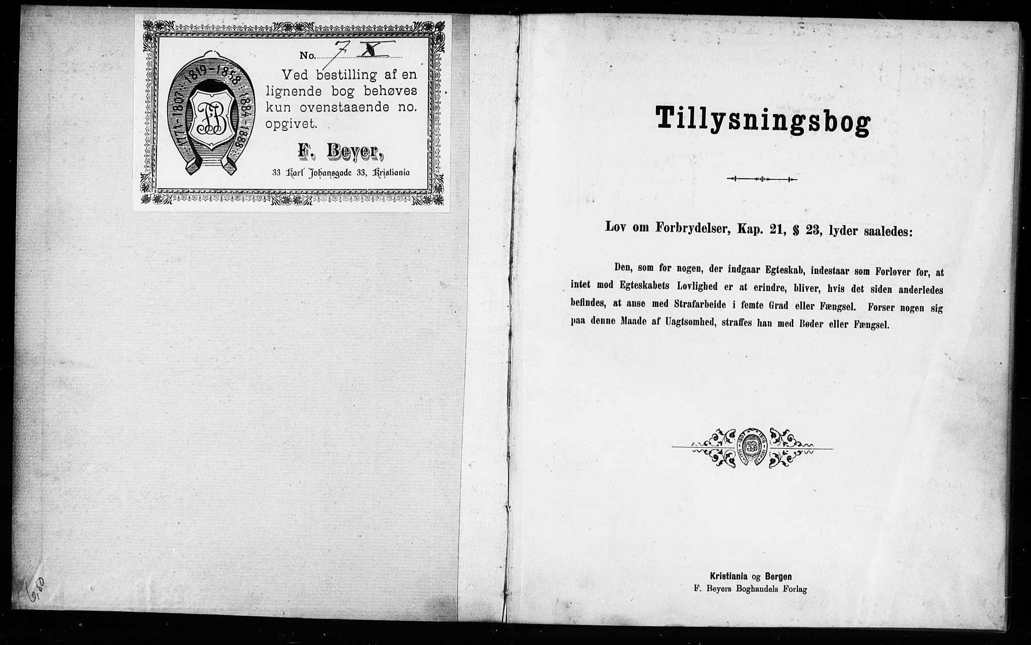 Hurum kirkebøker, AV/SAKO-A-229/H/Hb/L0001: Forlovererklæringer nr. 1, 1890-1899