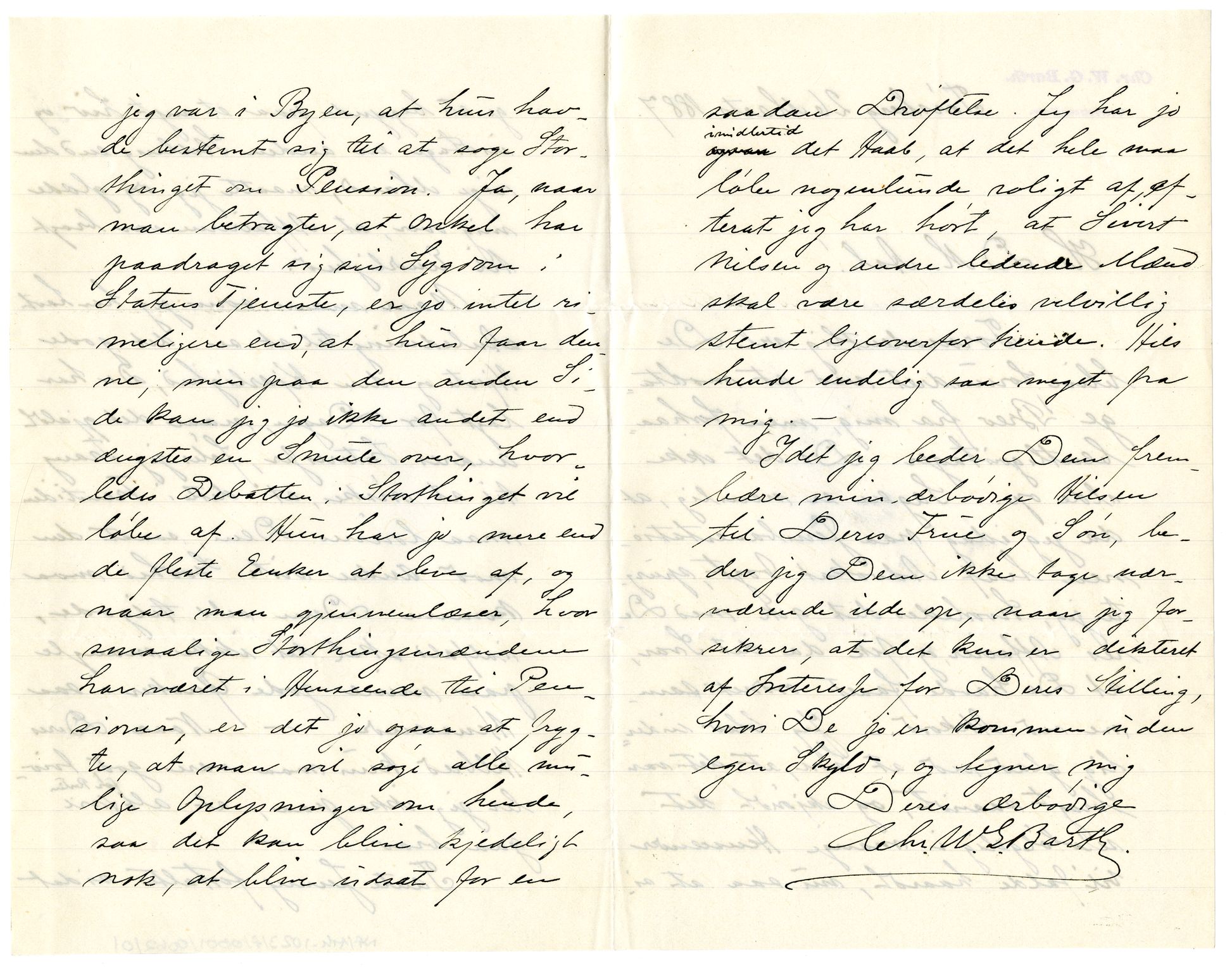 Diderik Maria Aalls brevsamling, NF/Ark-1023/F/L0001: D.M. Aalls brevsamling. A - B, 1738-1889, s. 669