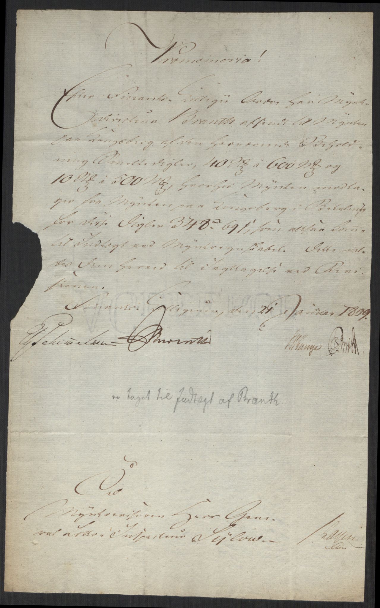 Rentekammeret inntil 1814, Realistisk ordnet avdeling, AV/RA-EA-4070/Oa/L0008: [Y6]: Embetsbrev til myntmesteren på Kongsberg (1797-1806 og 1808-1813), 1797-1813, s. 322