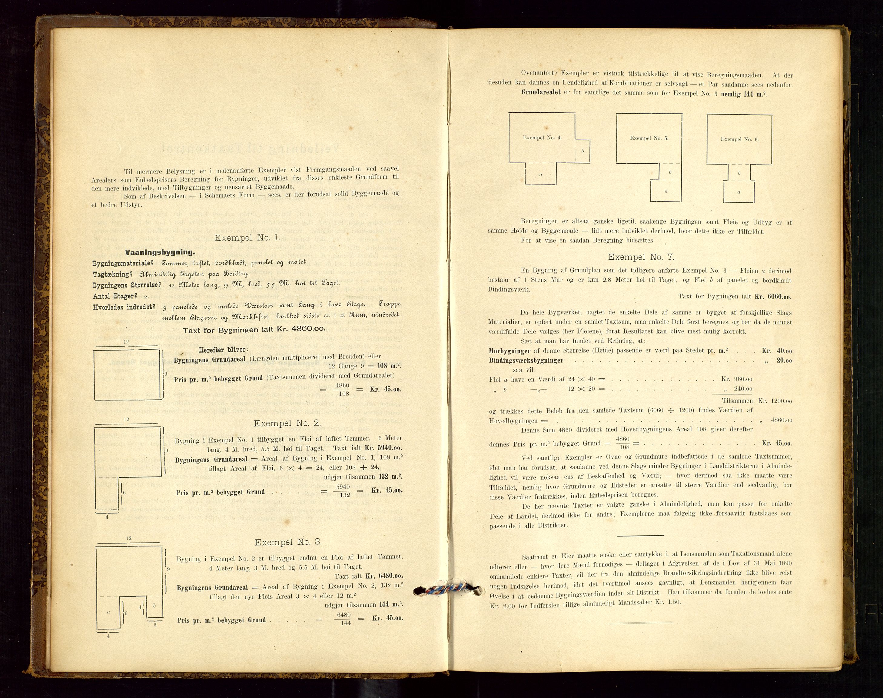 Sokndal lensmannskontor, AV/SAST-A-100417/Gob/L0001: "Brandtaxt-Protokol", 1895-1902