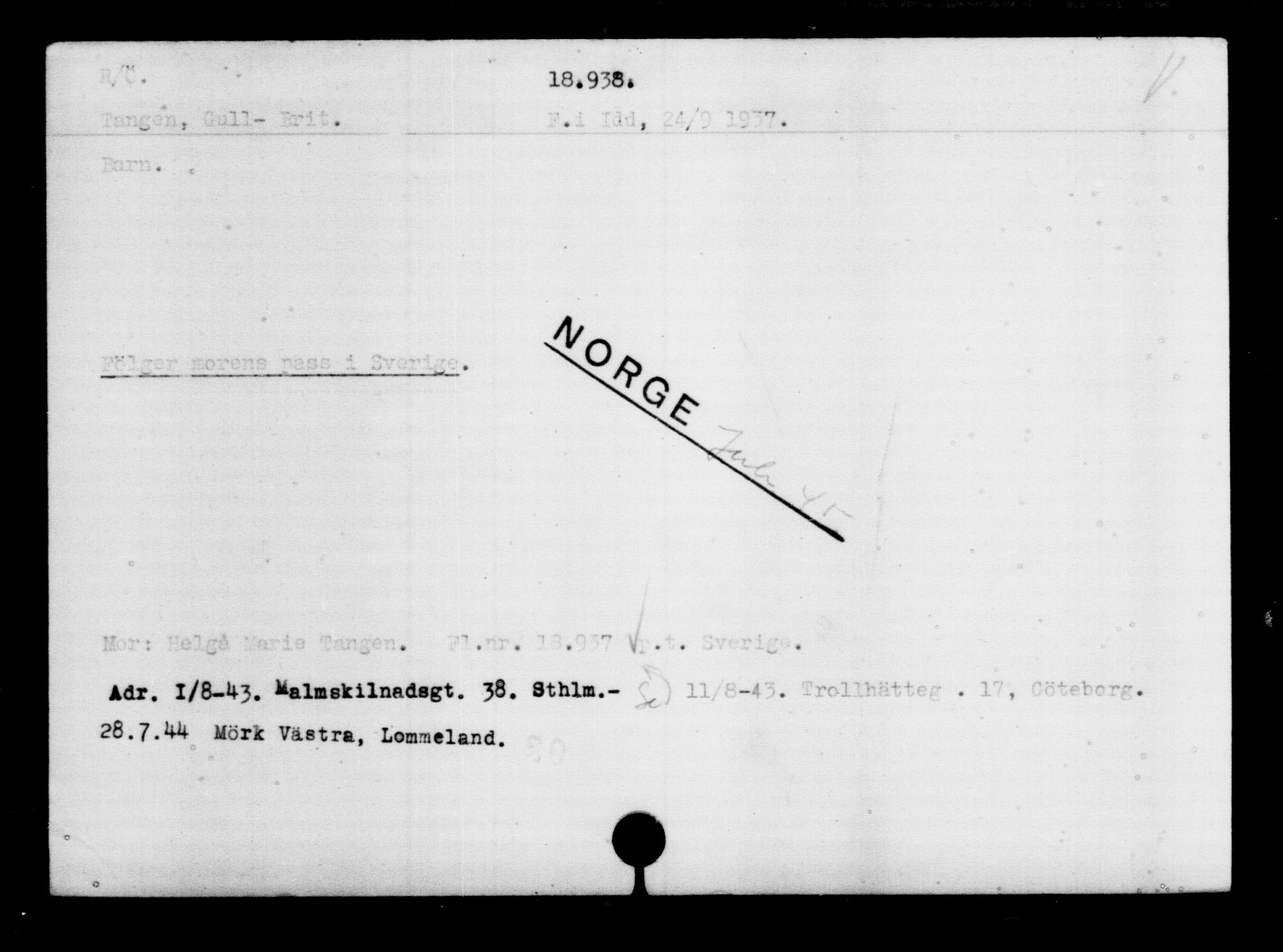 Den Kgl. Norske Legasjons Flyktningskontor, AV/RA-S-6753/V/Va/L0009: Kjesäterkartoteket.  Flyktningenr. 18502-22048, 1940-1945, s. 510