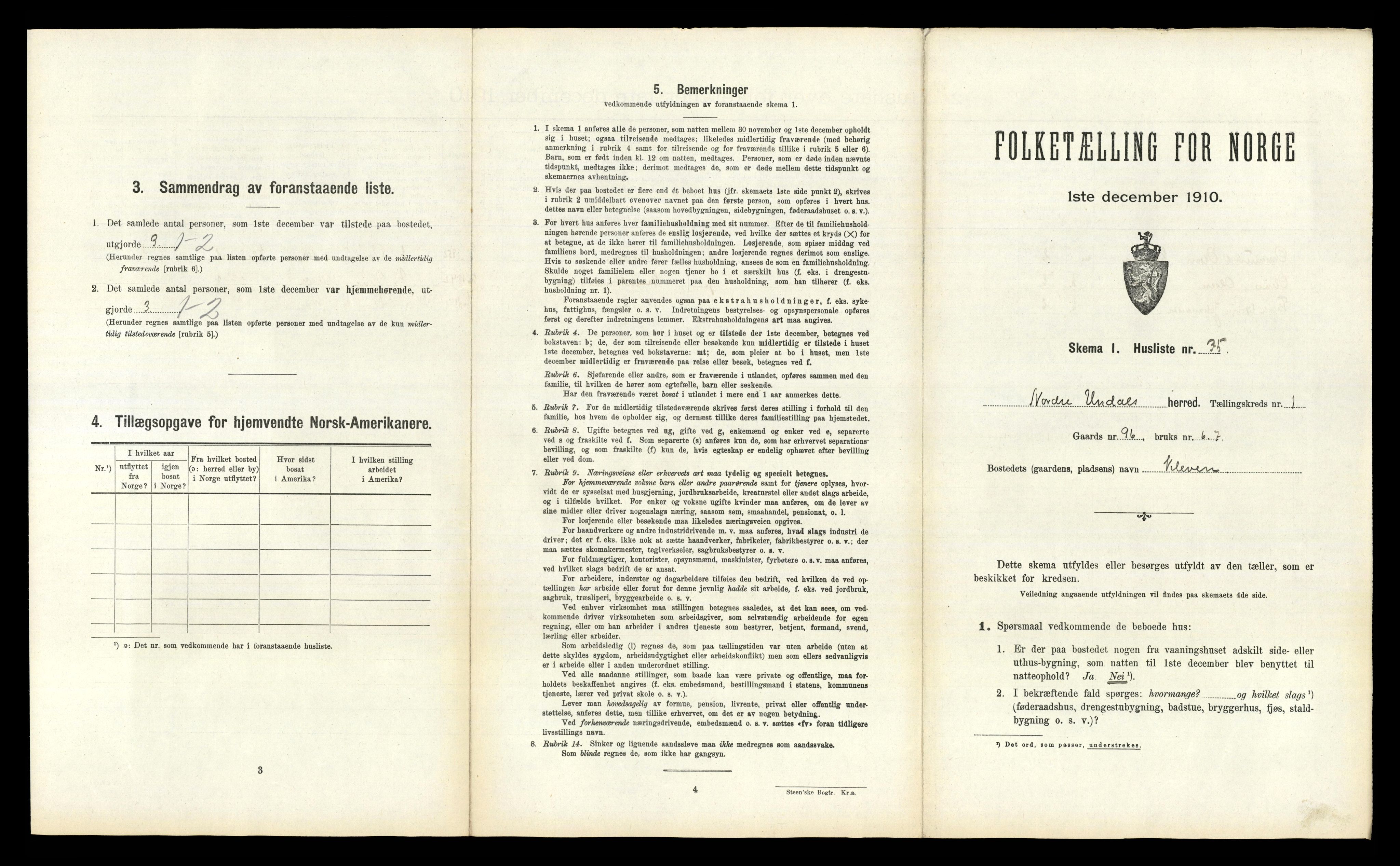 RA, Folketelling 1910 for 1028 Nord-Audnedal herred, 1910, s. 102