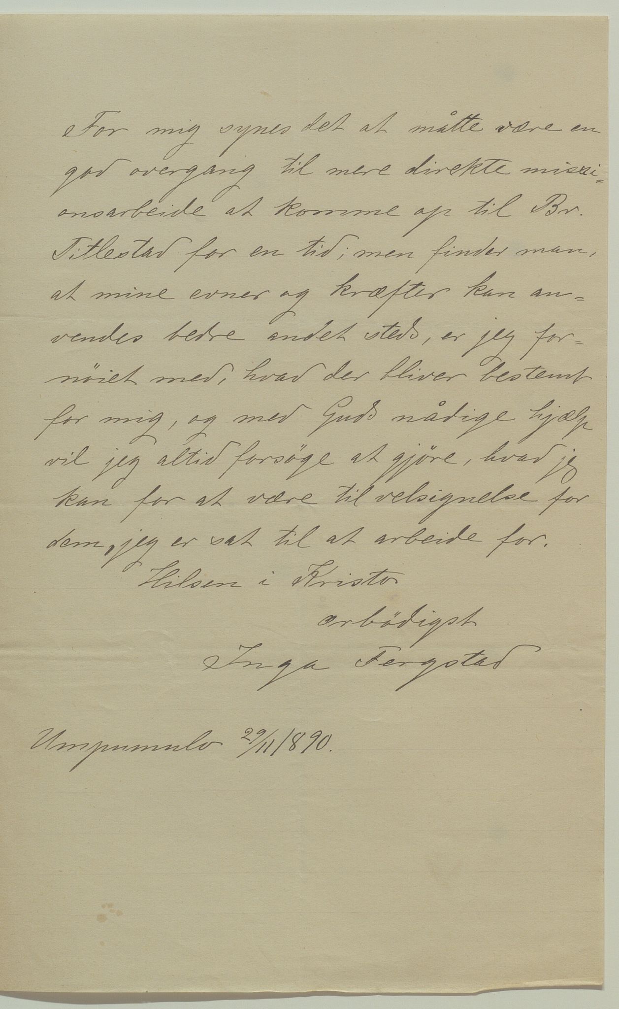 Det Norske Misjonsselskap - hovedadministrasjonen, VID/MA-A-1045/D/Da/Daa/L0038/0009: Konferansereferat og årsberetninger / Konferansereferat fra Sør-Afrika., 1891