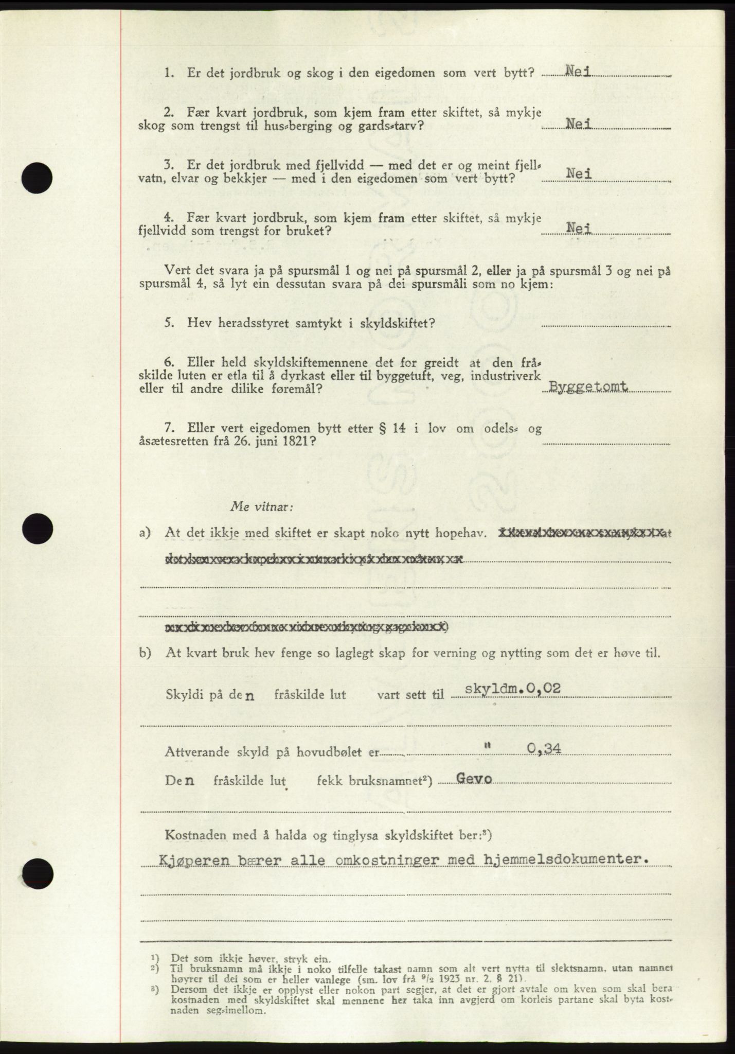 Søre Sunnmøre sorenskriveri, AV/SAT-A-4122/1/2/2C/L0082: Pantebok nr. 8A, 1948-1948, Dagboknr: 1095/1948