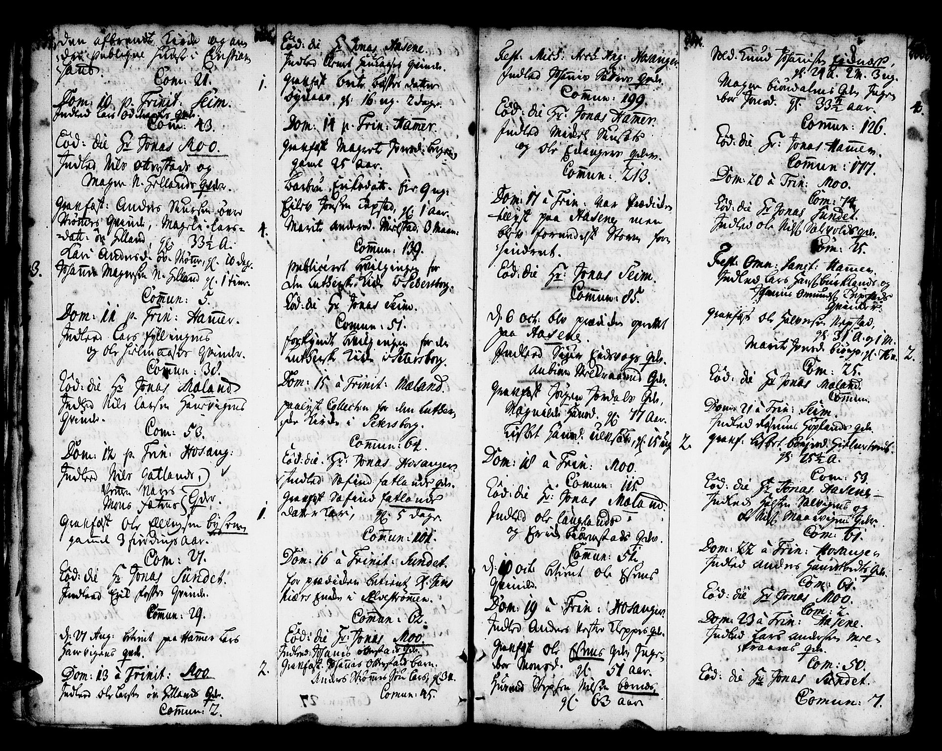 Hamre sokneprestembete, AV/SAB-A-75501/H/Ha/Haa/Haaa/L0005: Ministerialbok nr. A 5, 1732-1750, s. 17