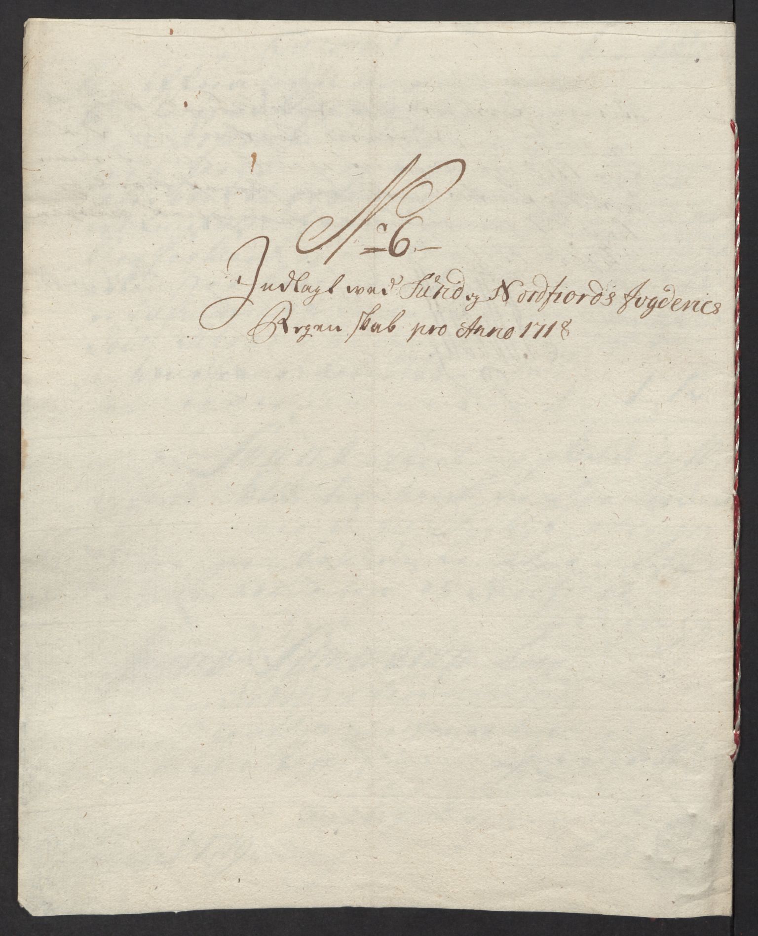 Rentekammeret inntil 1814, Reviderte regnskaper, Fogderegnskap, AV/RA-EA-4092/R53/L3441: Fogderegnskap Sunn- og Nordfjord, 1717-1718, s. 319