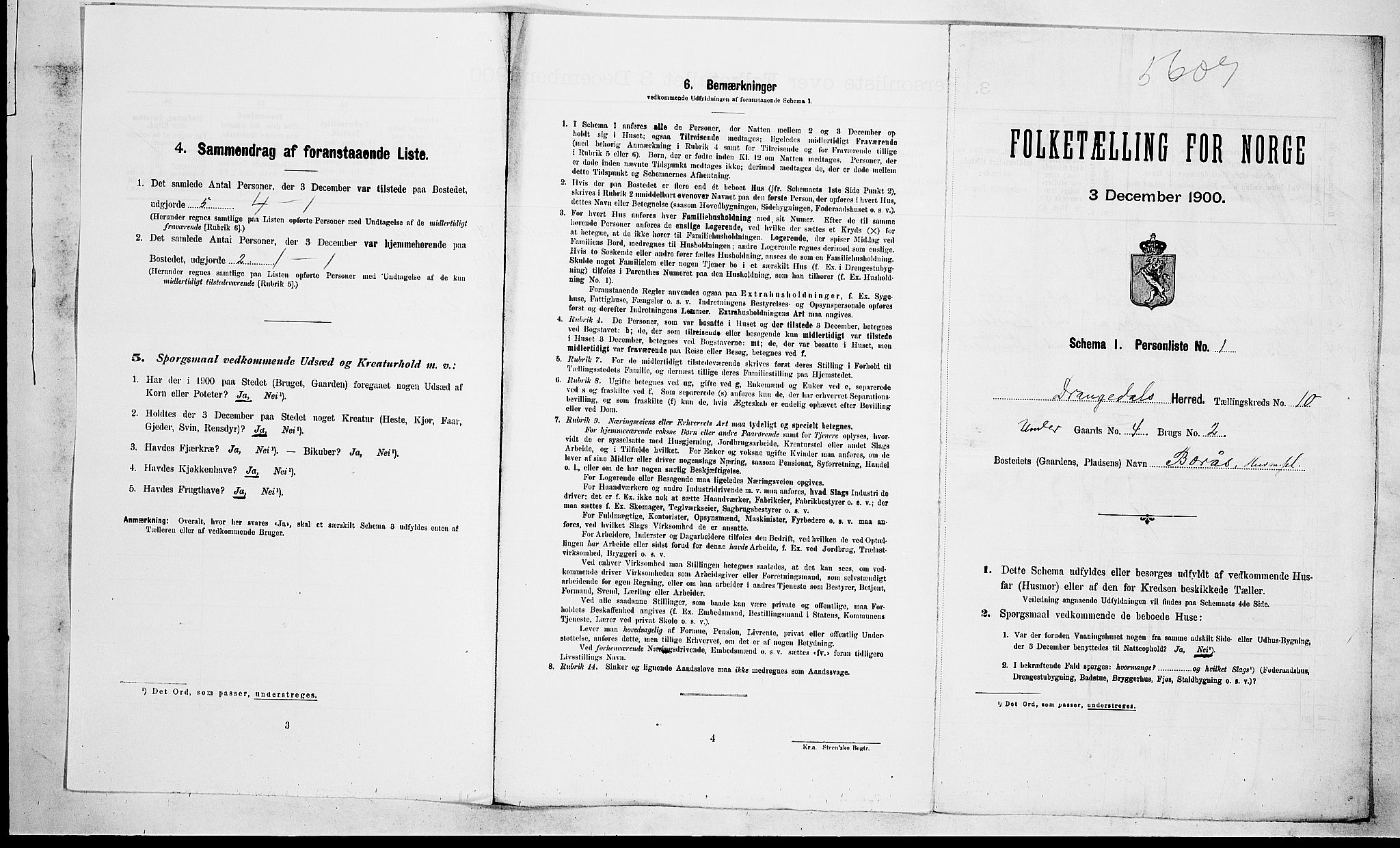 SAKO, Folketelling 1900 for 0817 Drangedal herred, 1900, s. 756
