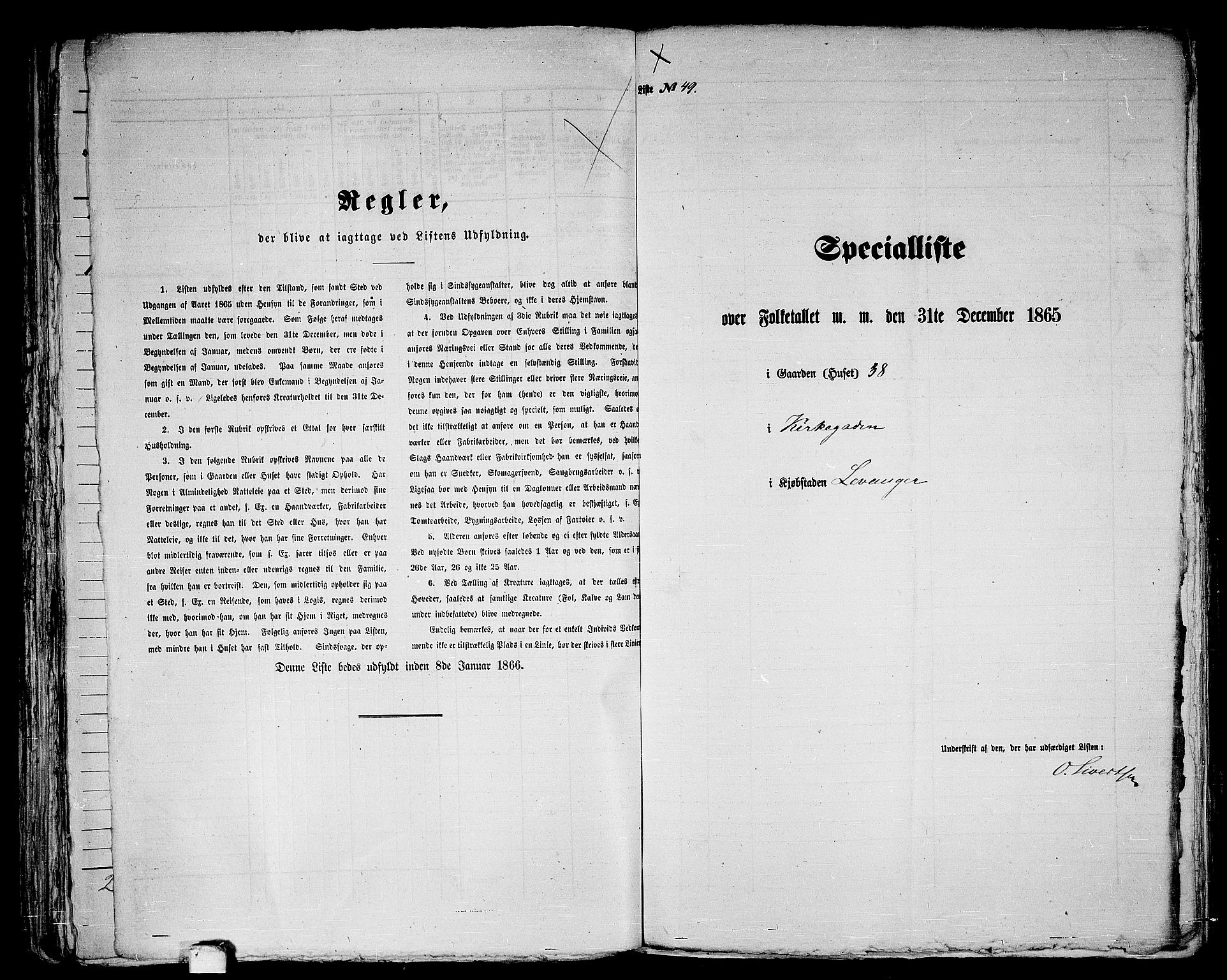 RA, Folketelling 1865 for 1701B Levanger prestegjeld, Levanger kjøpstad, 1865, s. 101