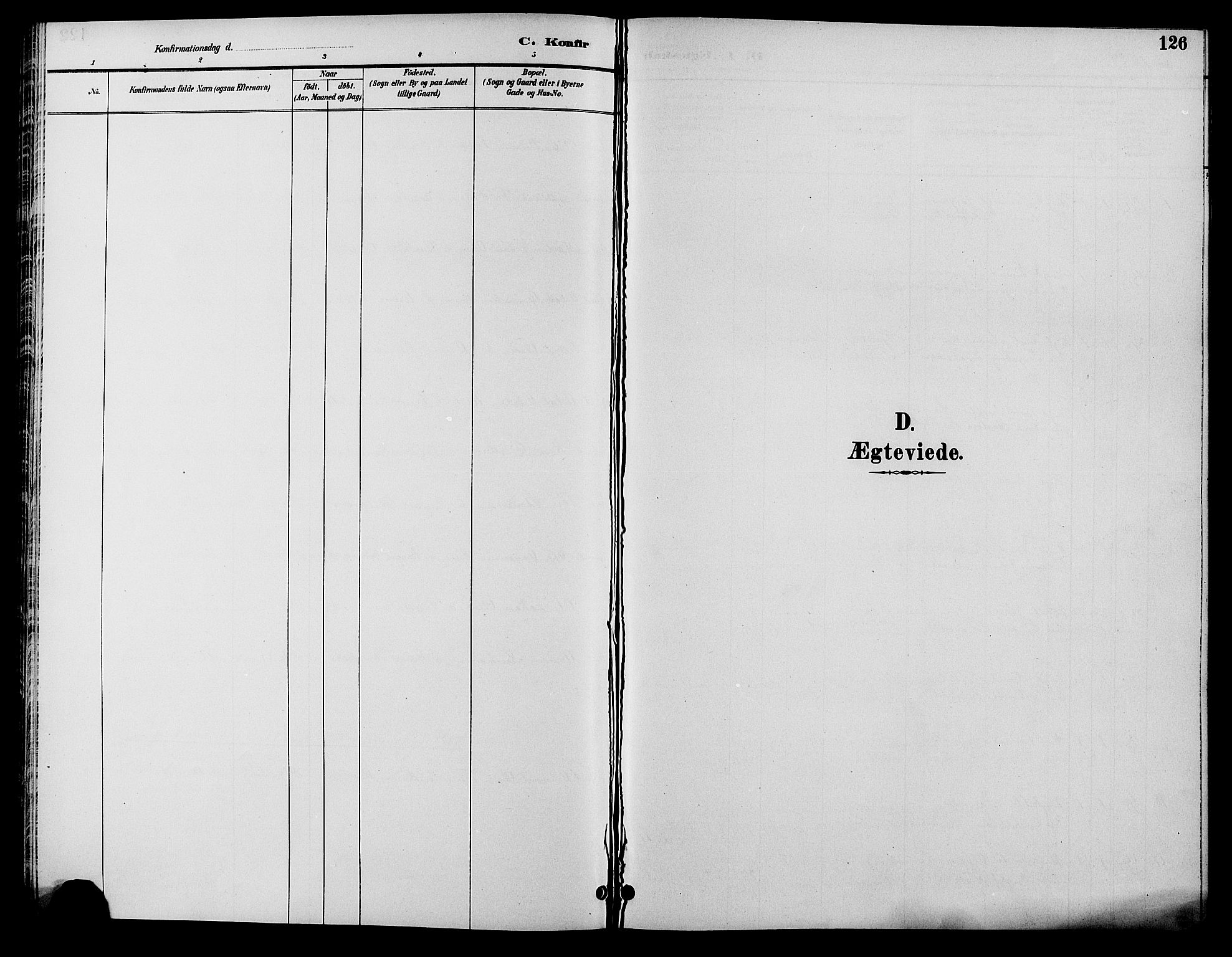 Åmli sokneprestkontor, SAK/1111-0050/F/Fb/Fbc/L0004: Klokkerbok nr. B 4, 1889-1902, s. 123