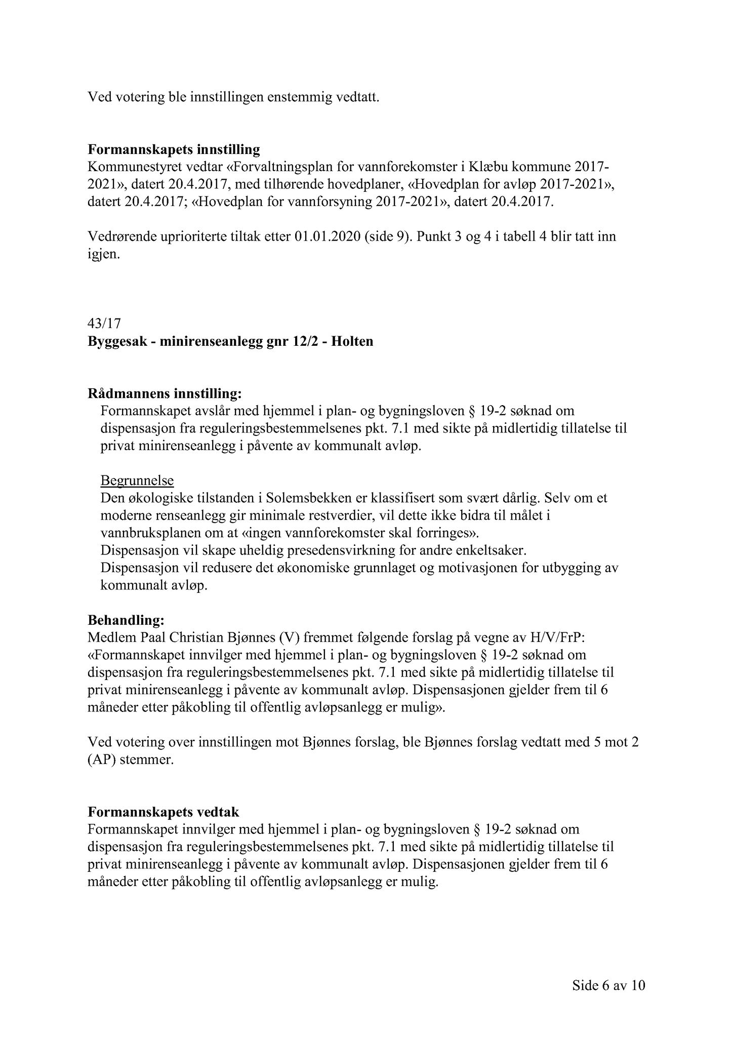 Klæbu Kommune, TRKO/KK/02-FS/L010: Formannsskapet - Møtedokumenter, 2017, s. 1424