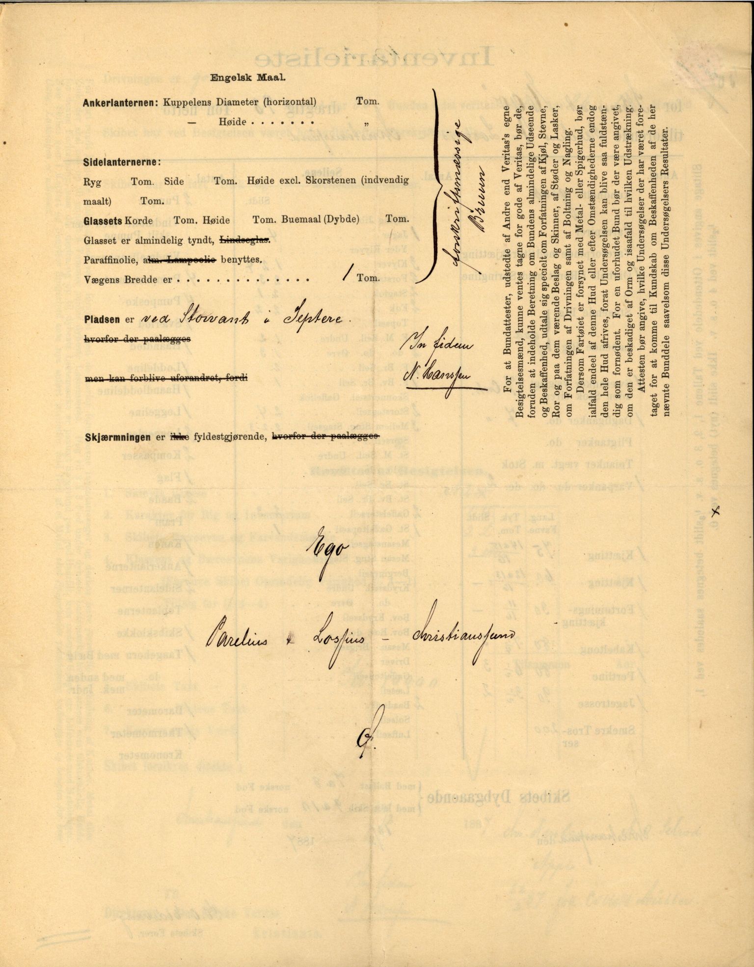 Pa 63 - Østlandske skibsassuranceforening, VEMU/A-1079/G/Ga/L0026/0001: Havaridokumenter / Ego, Dux, Eidsvold, Empress, 1890, s. 7