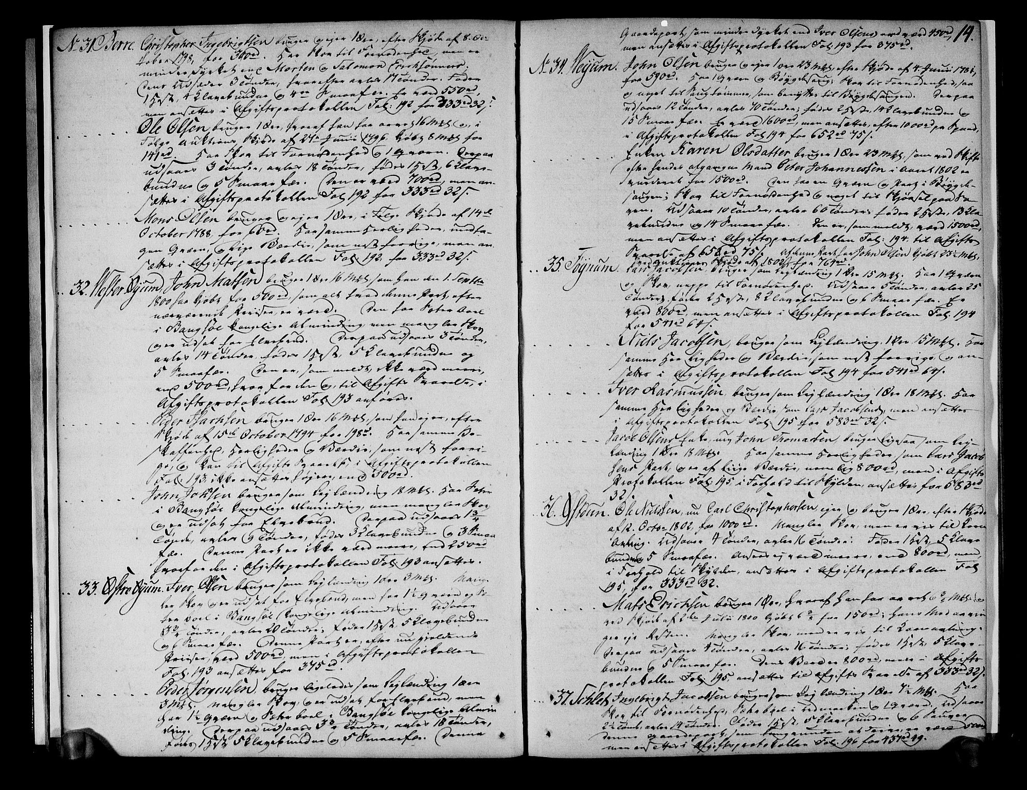Rentekammeret inntil 1814, Realistisk ordnet avdeling, AV/RA-EA-4070/N/Ne/Nea/L0153: Namdalen fogderi. Deliberasjonsprotokoll, 1803, s. 15