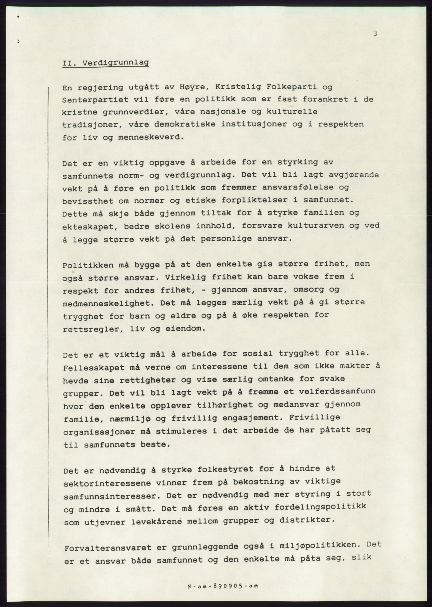 Forhandlingsmøtene 1989 mellom Høyre, KrF og Senterpartiet om dannelse av regjering, RA/PA-0697/A/L0001: Forhandlingsprotokoll med vedlegg, 1989, s. 496