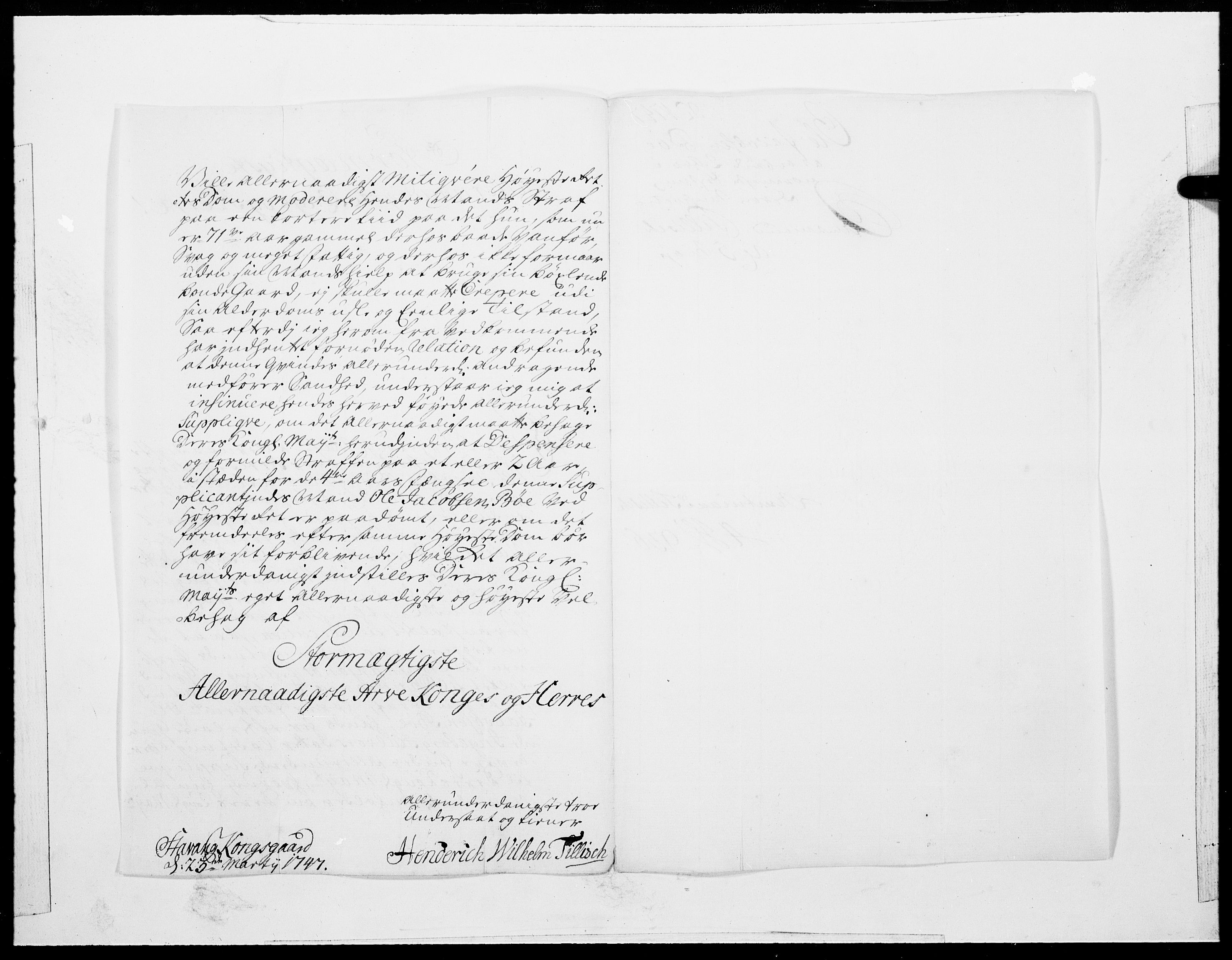 Danske Kanselli 1572-1799, AV/RA-EA-3023/F/Fc/Fcc/Fcca/L0146: Norske innlegg 1572-1799, 1747, s. 354