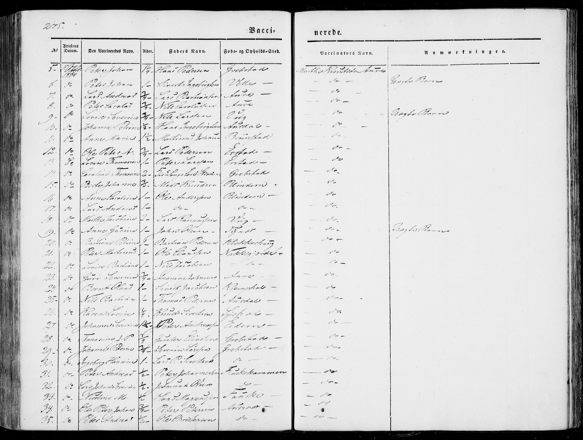 Ministerialprotokoller, klokkerbøker og fødselsregistre - Møre og Romsdal, AV/SAT-A-1454/522/L0313: Ministerialbok nr. 522A08, 1852-1862, s. 275