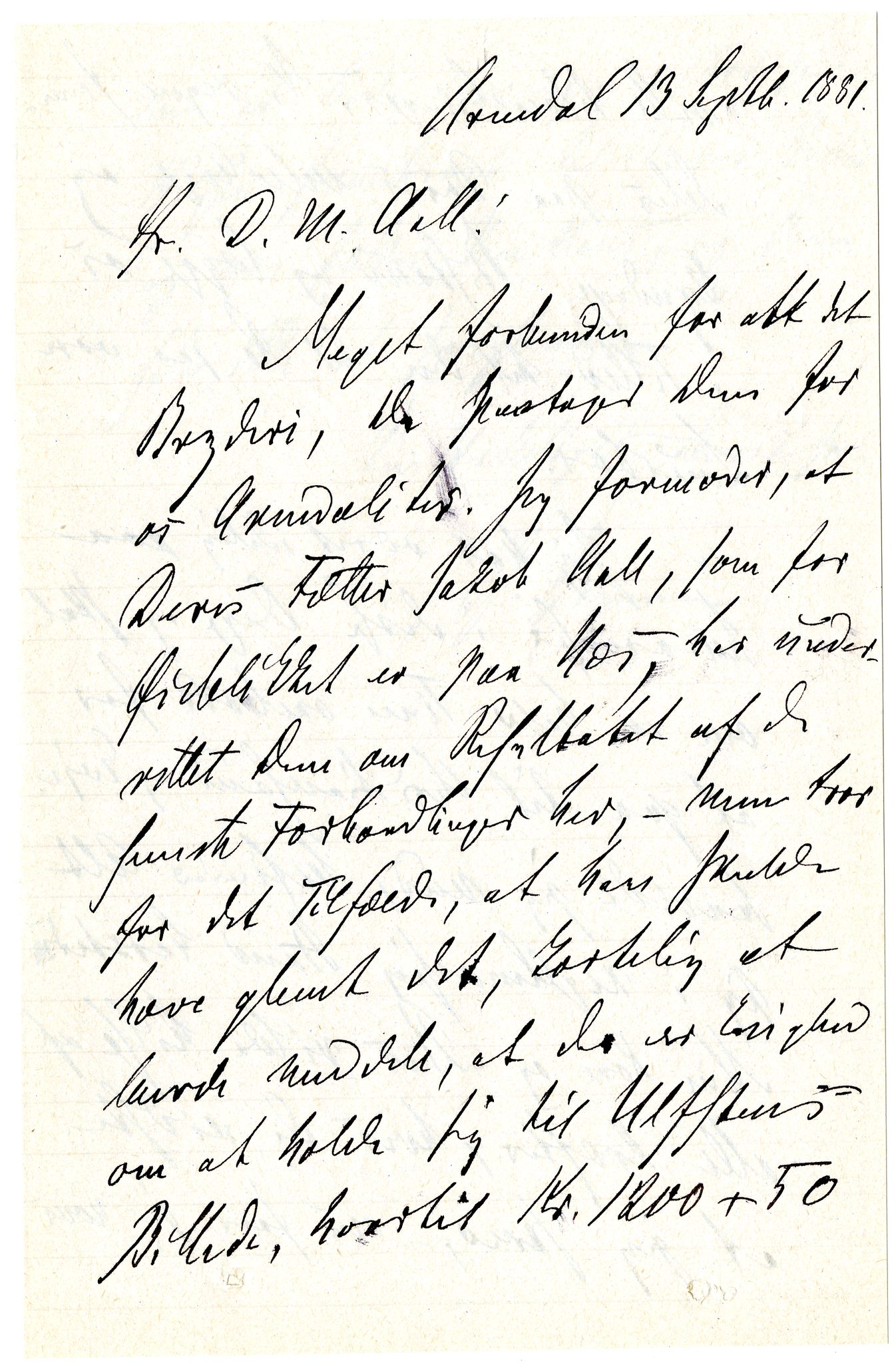 Diderik Maria Aalls brevsamling, NF/Ark-1023/F/L0002: D.M. Aalls brevsamling. B - C, 1799-1889, s. 113