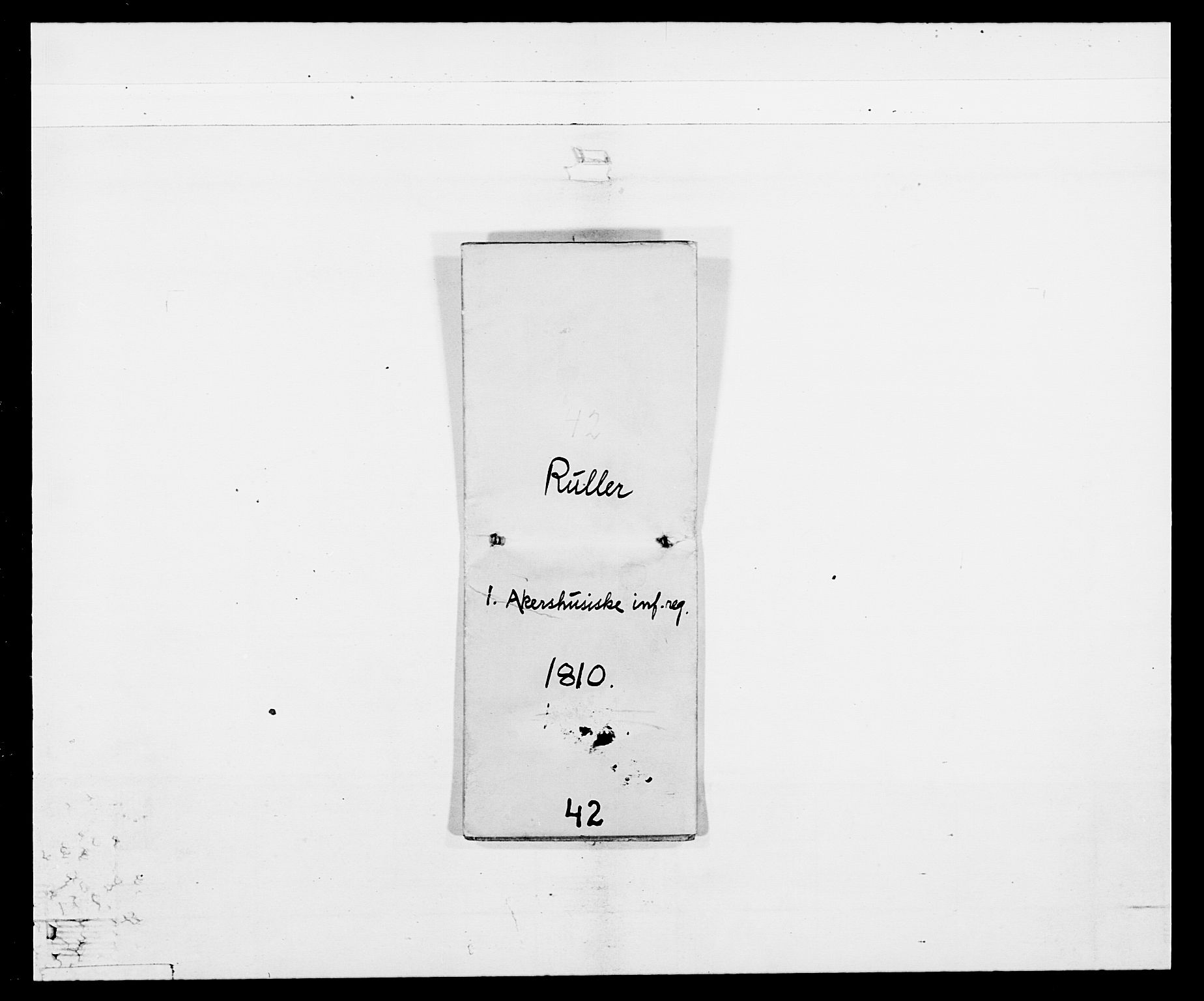 Generalitets- og kommissariatskollegiet, Det kongelige norske kommissariatskollegium, AV/RA-EA-5420/E/Eh/L0042: 1. Akershusiske nasjonale infanteriregiment, 1810, s. 4