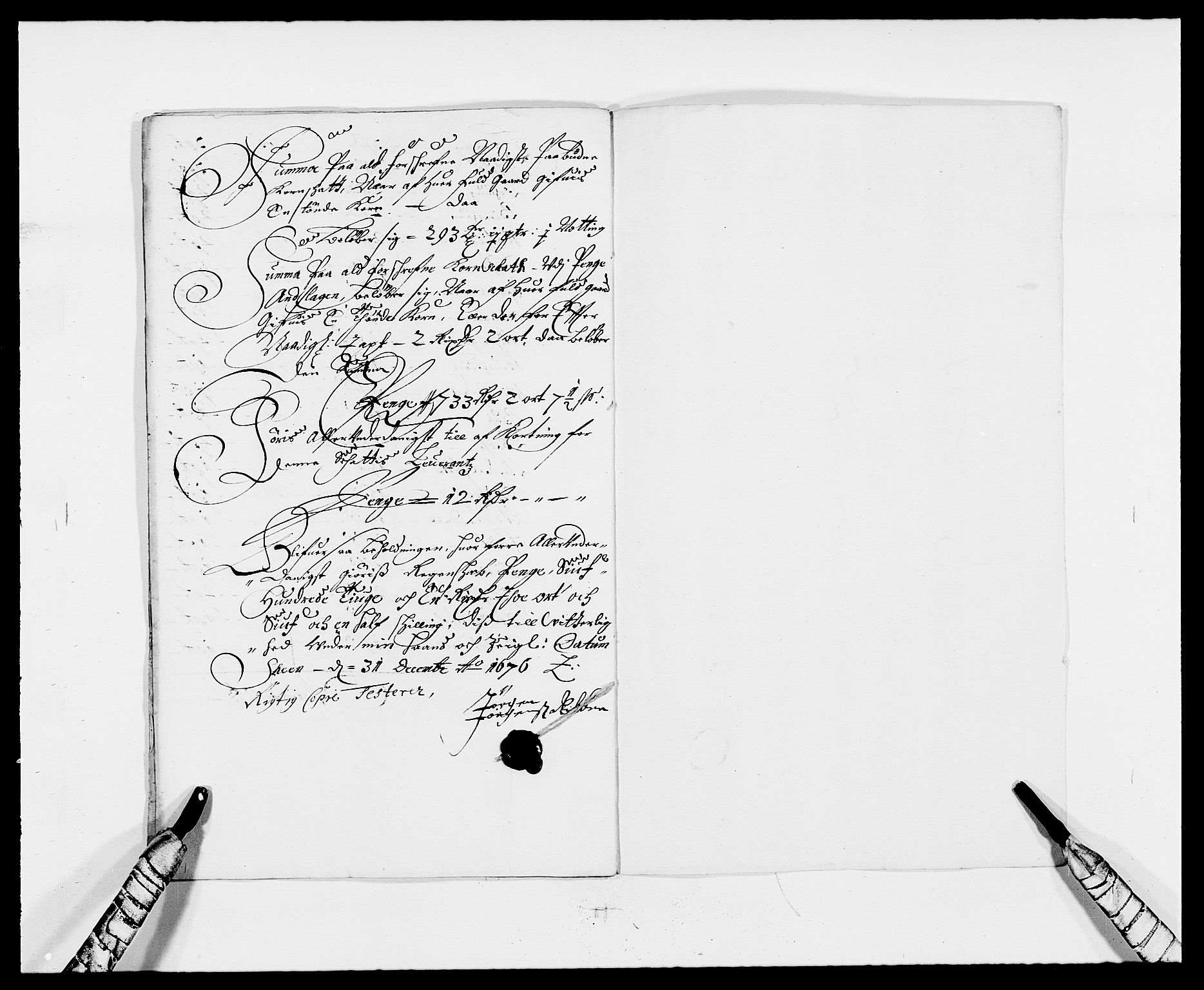 Rentekammeret inntil 1814, Reviderte regnskaper, Fogderegnskap, RA/EA-4092/R34/L2043: Fogderegnskap Bamble, 1676-1677, s. 86