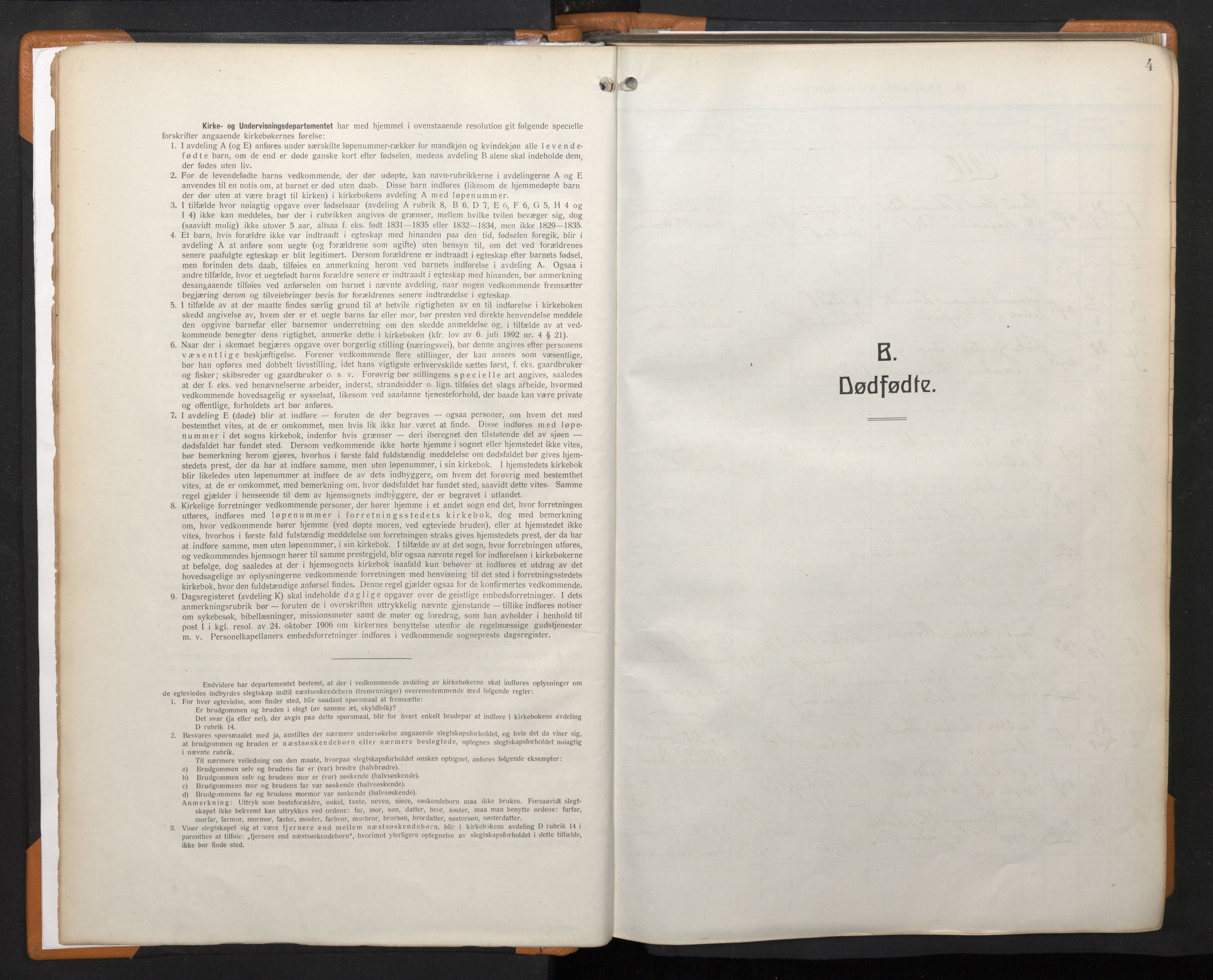 Korskirken sokneprestembete, SAB/A-76101/H/Haa/L0048: Ministerialbok nr. E 6, 1910-1960, s. 3b-4a