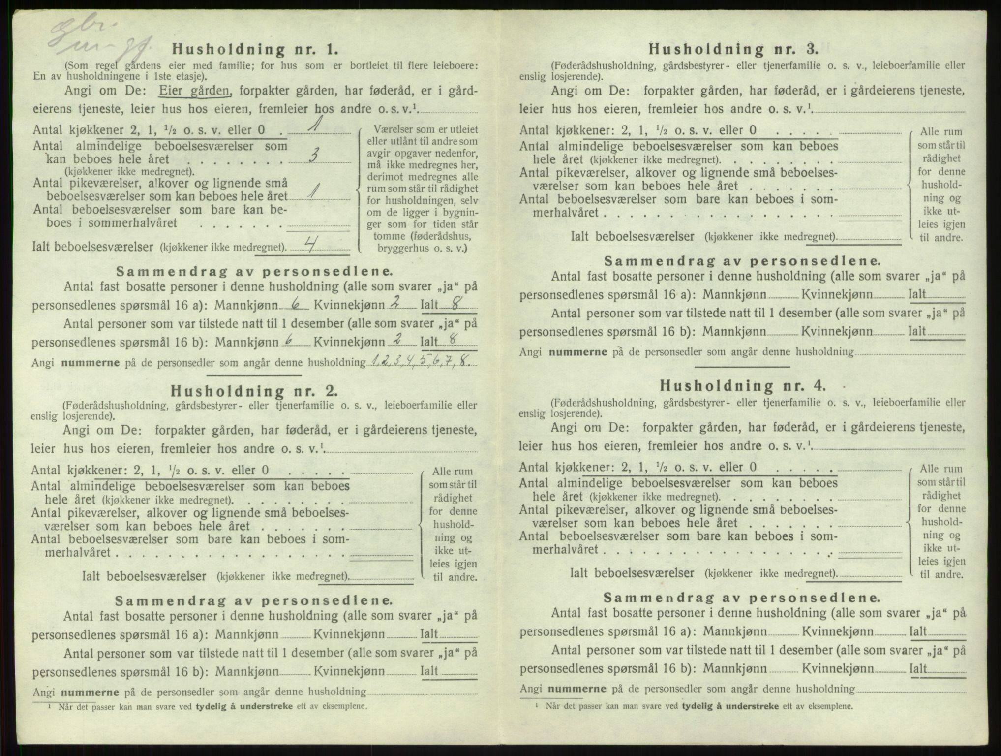 SAB, Folketelling 1920 for 1420 Sogndal herred, 1920, s. 227
