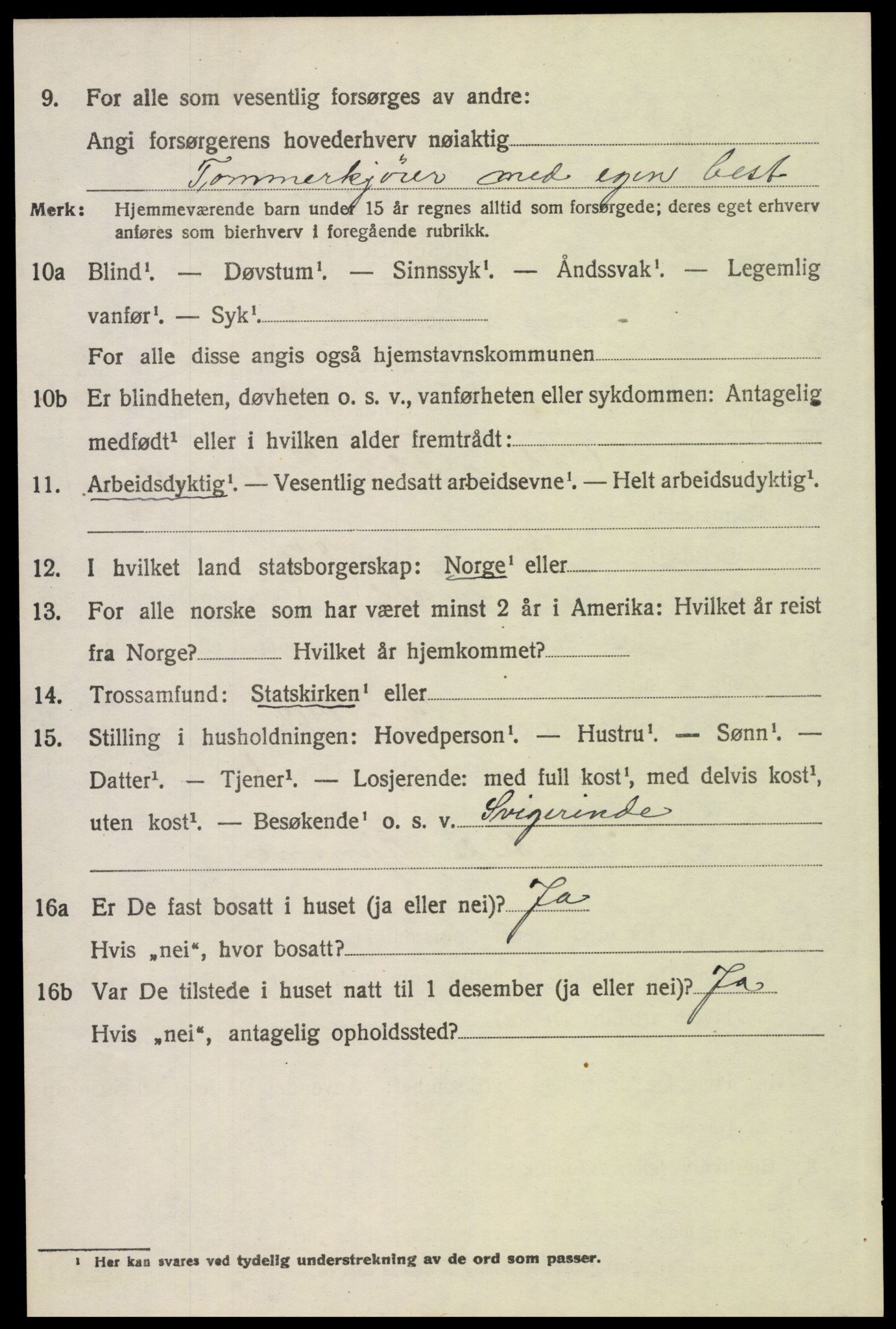 SAH, Folketelling 1920 for 0428 Trysil herred, 1920, s. 6638
