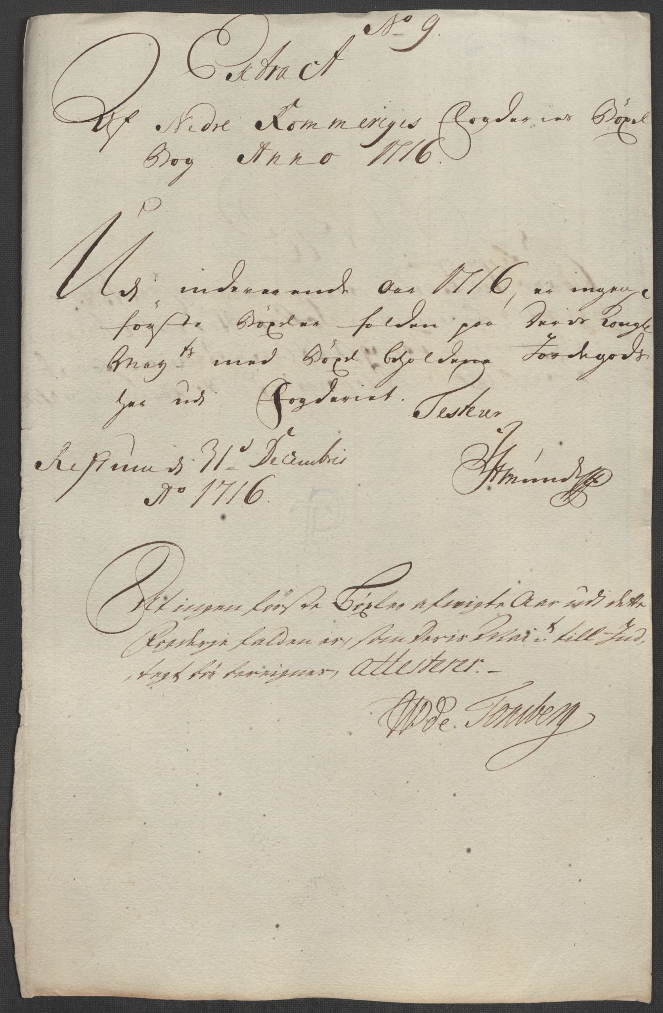 Rentekammeret inntil 1814, Reviderte regnskaper, Fogderegnskap, AV/RA-EA-4092/R11/L0598: Fogderegnskap Nedre Romerike, 1716, s. 205