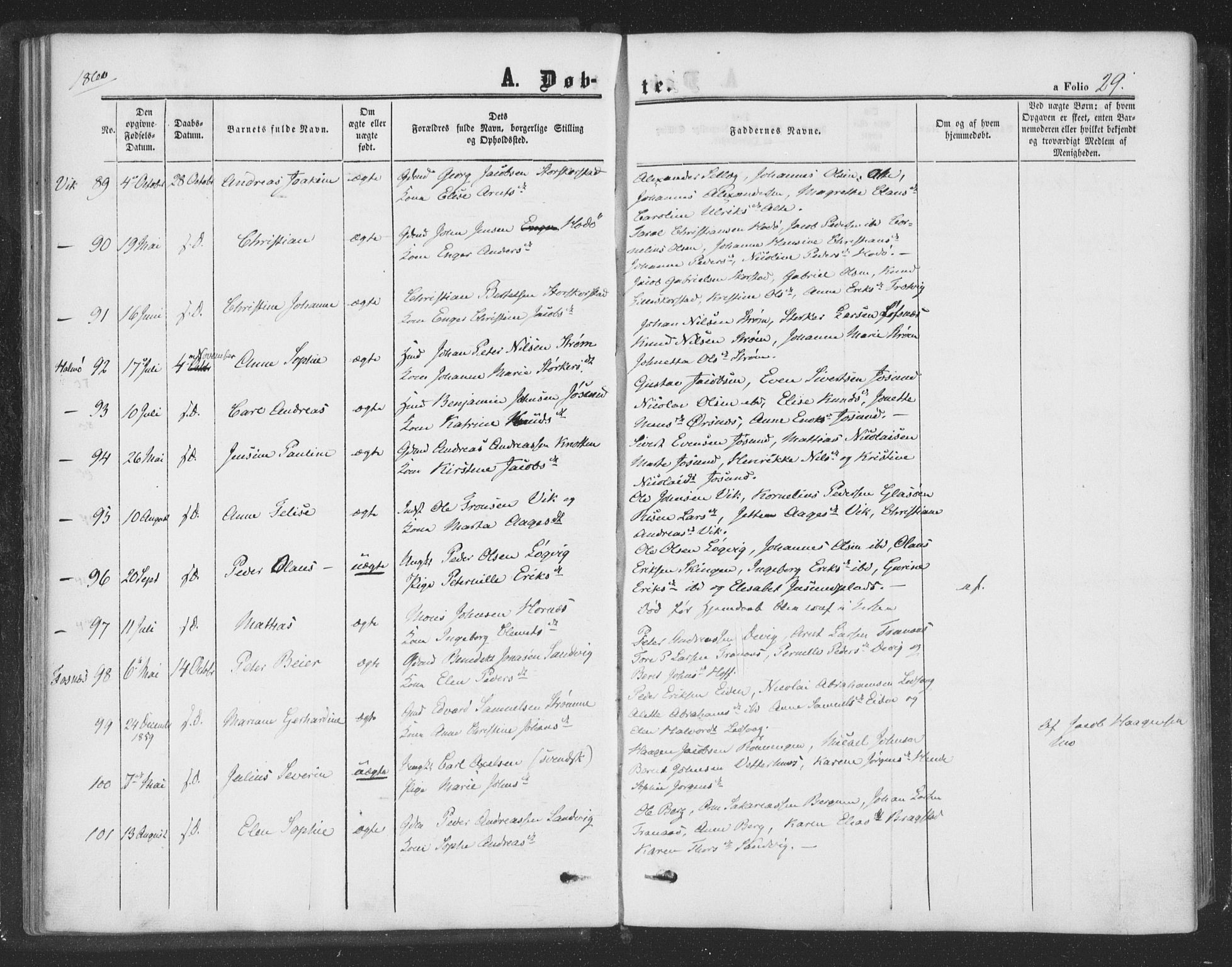 Ministerialprotokoller, klokkerbøker og fødselsregistre - Nord-Trøndelag, SAT/A-1458/773/L0615: Ministerialbok nr. 773A06, 1857-1870, s. 29