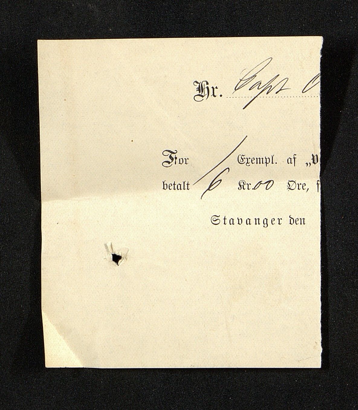 O. Terjesens rederi, AAKS/PA-2525/R/R02/L0001: Regnskapsbilag, 1884-1898