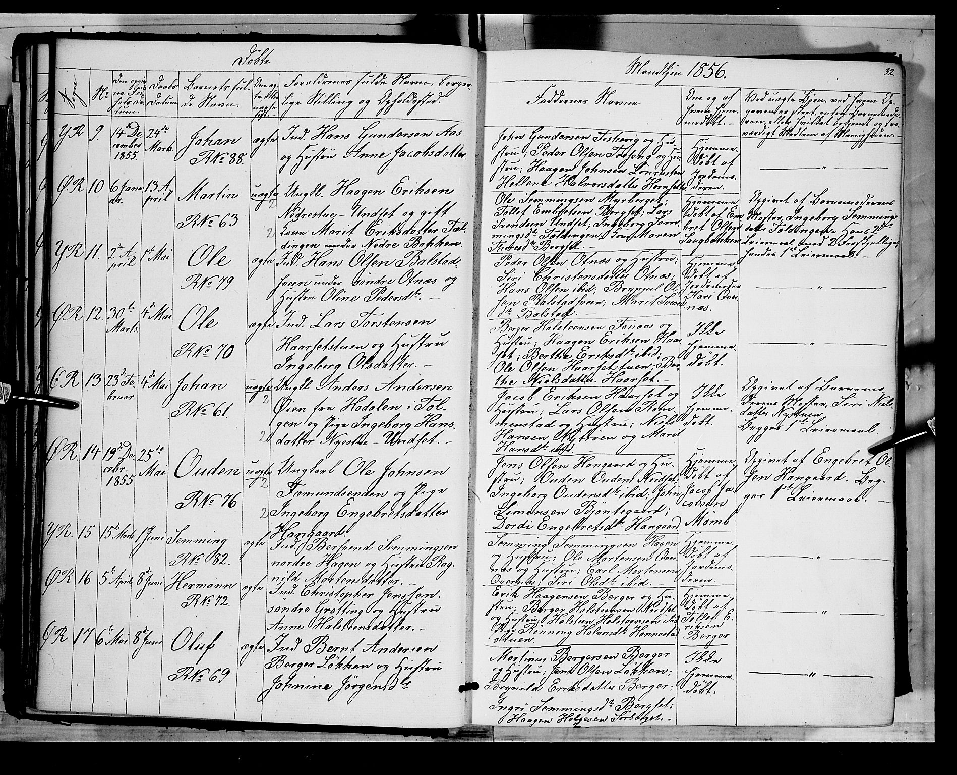 Rendalen prestekontor, AV/SAH-PREST-054/H/Ha/Haa/L0005: Ministerialbok nr. 5, 1853-1866, s. 32