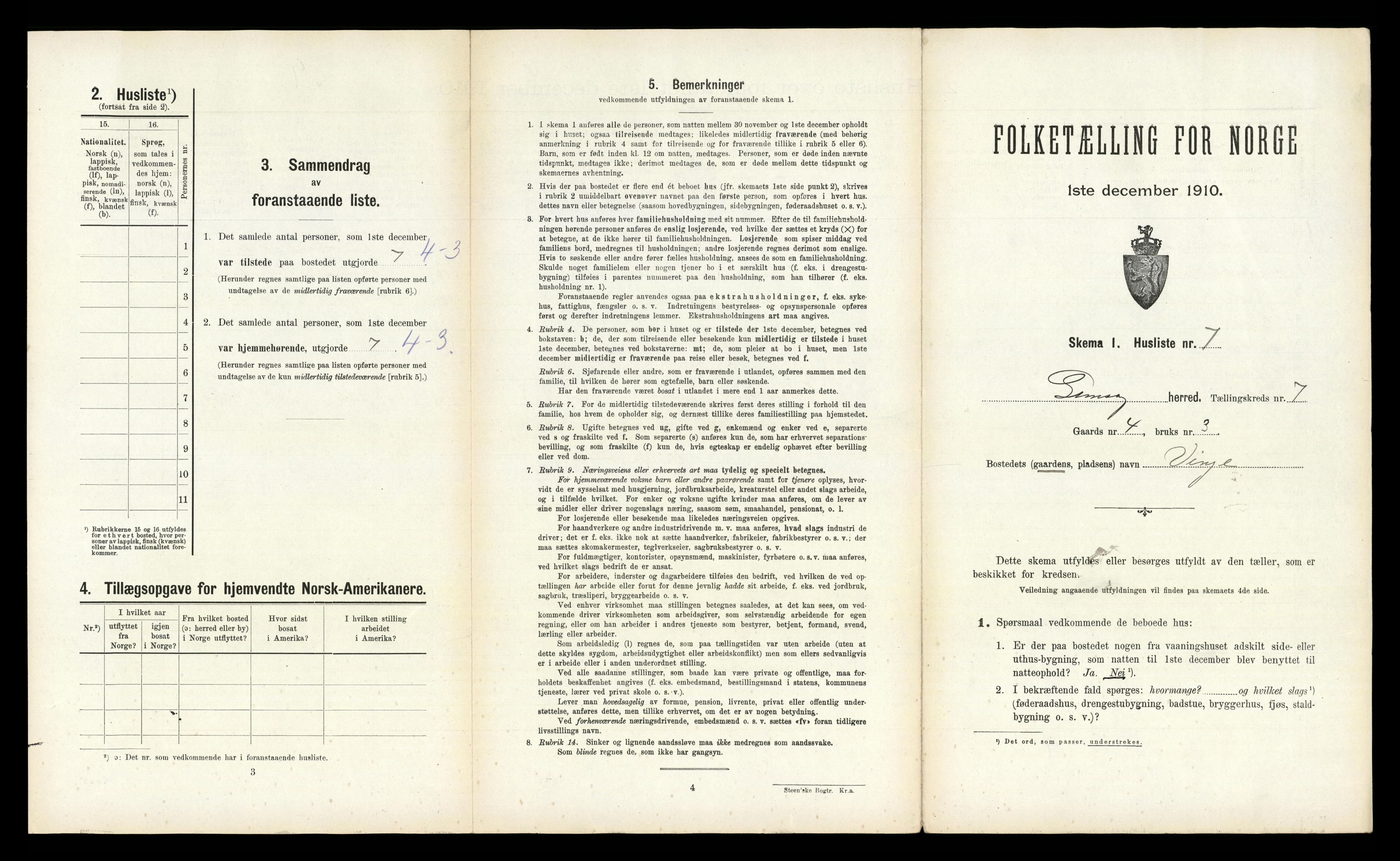 RA, Folketelling 1910 for 1864 Gimsøy herred, 1910, s. 459