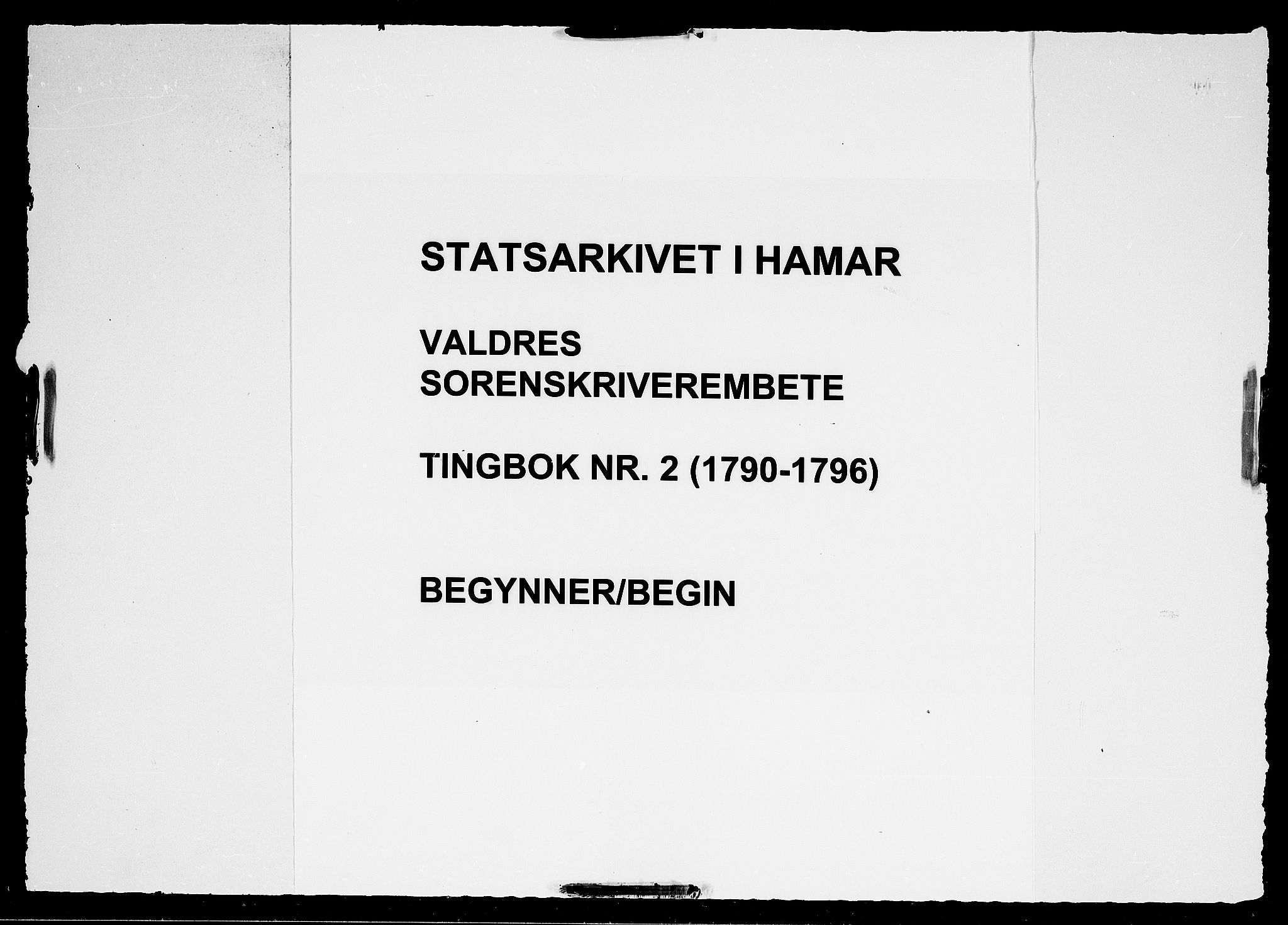 Valdres sorenskriveri, SAH/TING-016/G/Gb/L0002: Tingbok, 1790-1796