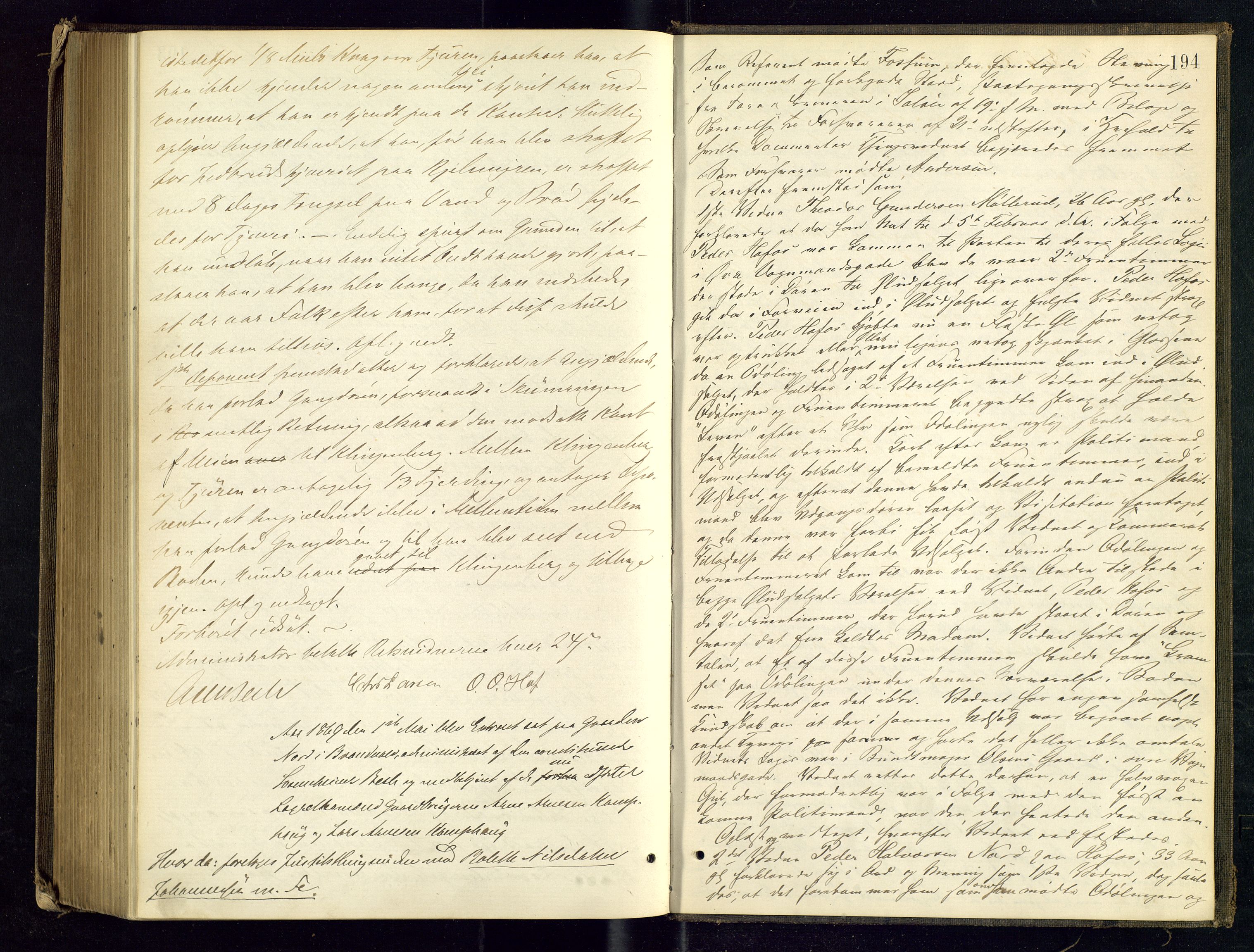Solør tingrett, AV/SAH-TING-008/G/Gc/Gca/L0012: Ekstrarettsprotokoll, 1864-1869, s. 194