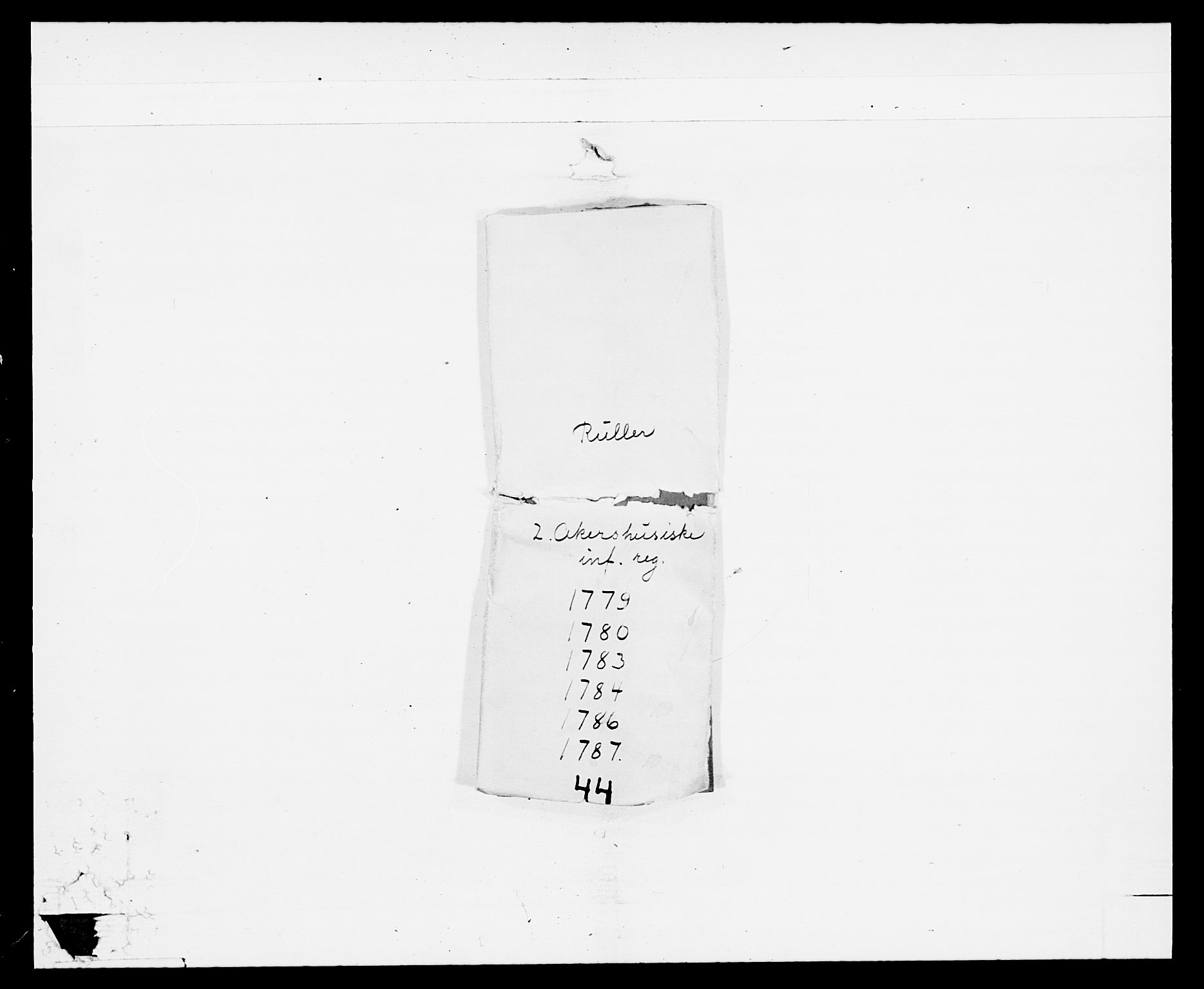 Generalitets- og kommissariatskollegiet, Det kongelige norske kommissariatskollegium, AV/RA-EA-5420/E/Eh/L0044: 2. Akershusiske nasjonale infanteriregiment, 1779-1787, s. 10