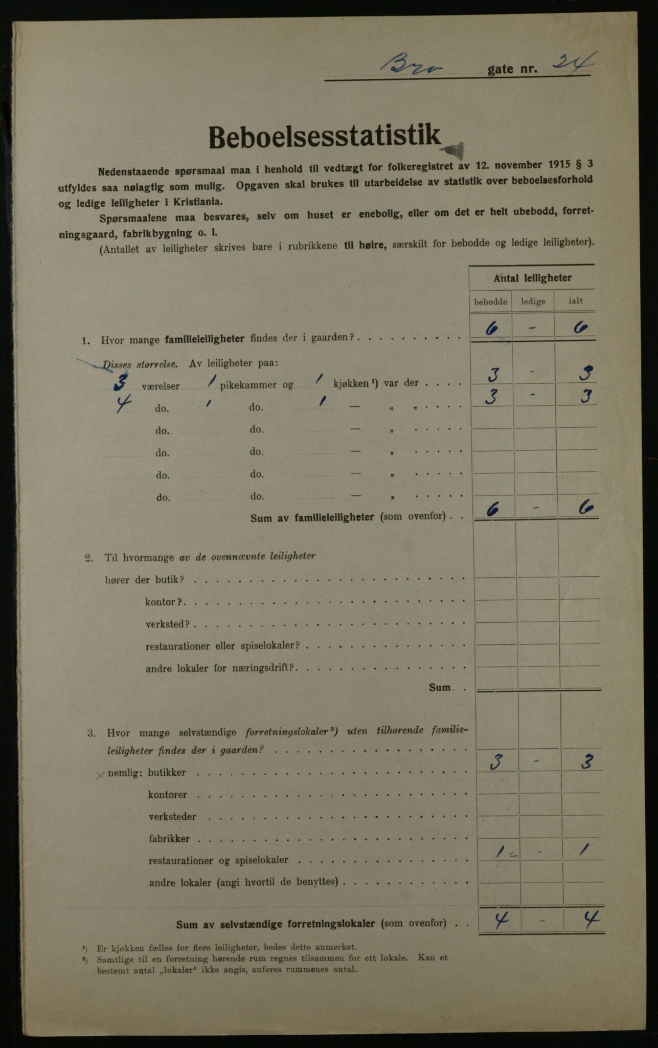 OBA, Kommunal folketelling 1.12.1923 for Kristiania, 1923, s. 11049