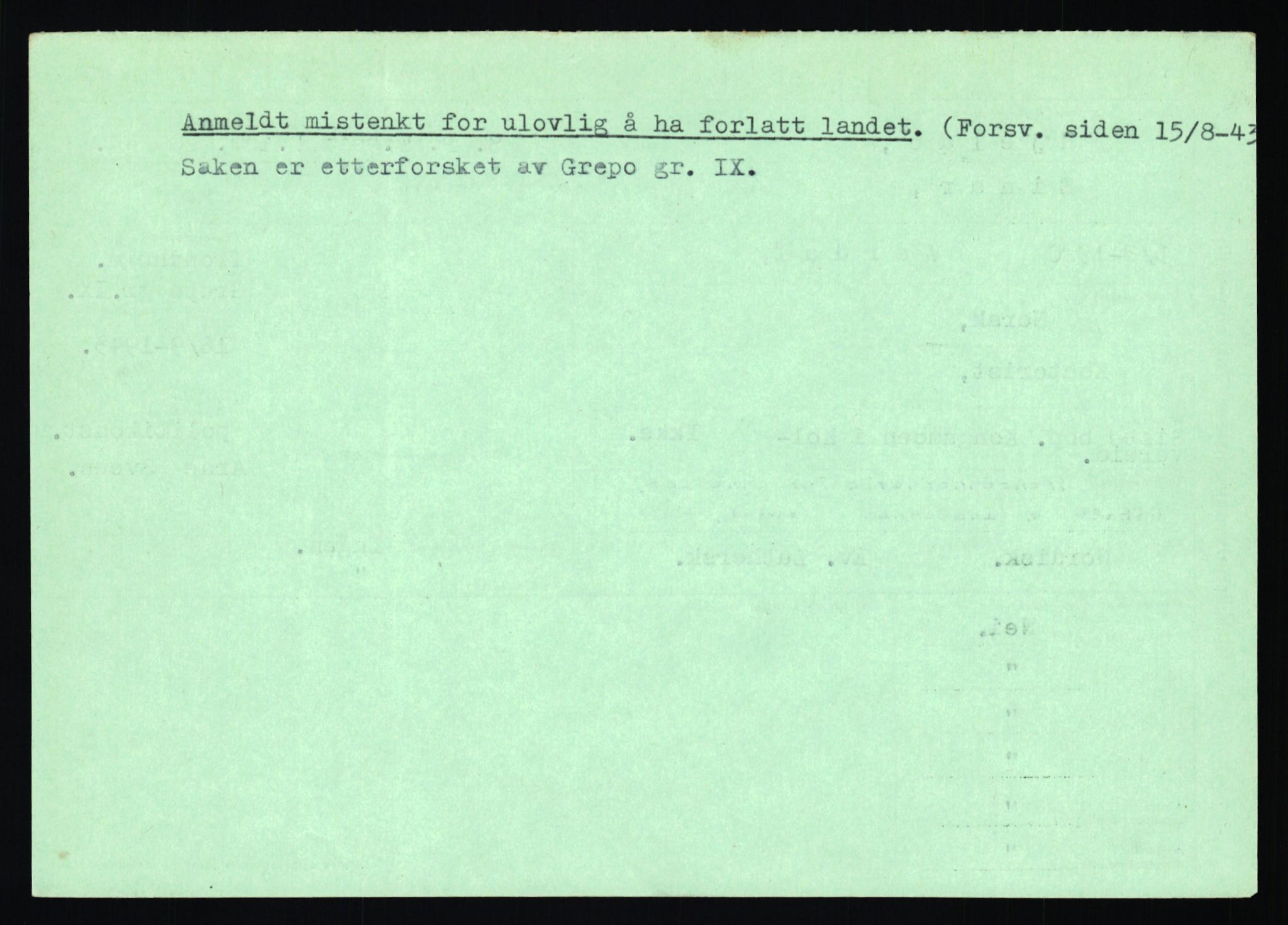 Statspolitiet - Hovedkontoret / Osloavdelingen, AV/RA-S-1329/C/Ca/L0006: Hanche - Hokstvedt, 1943-1945, s. 4378