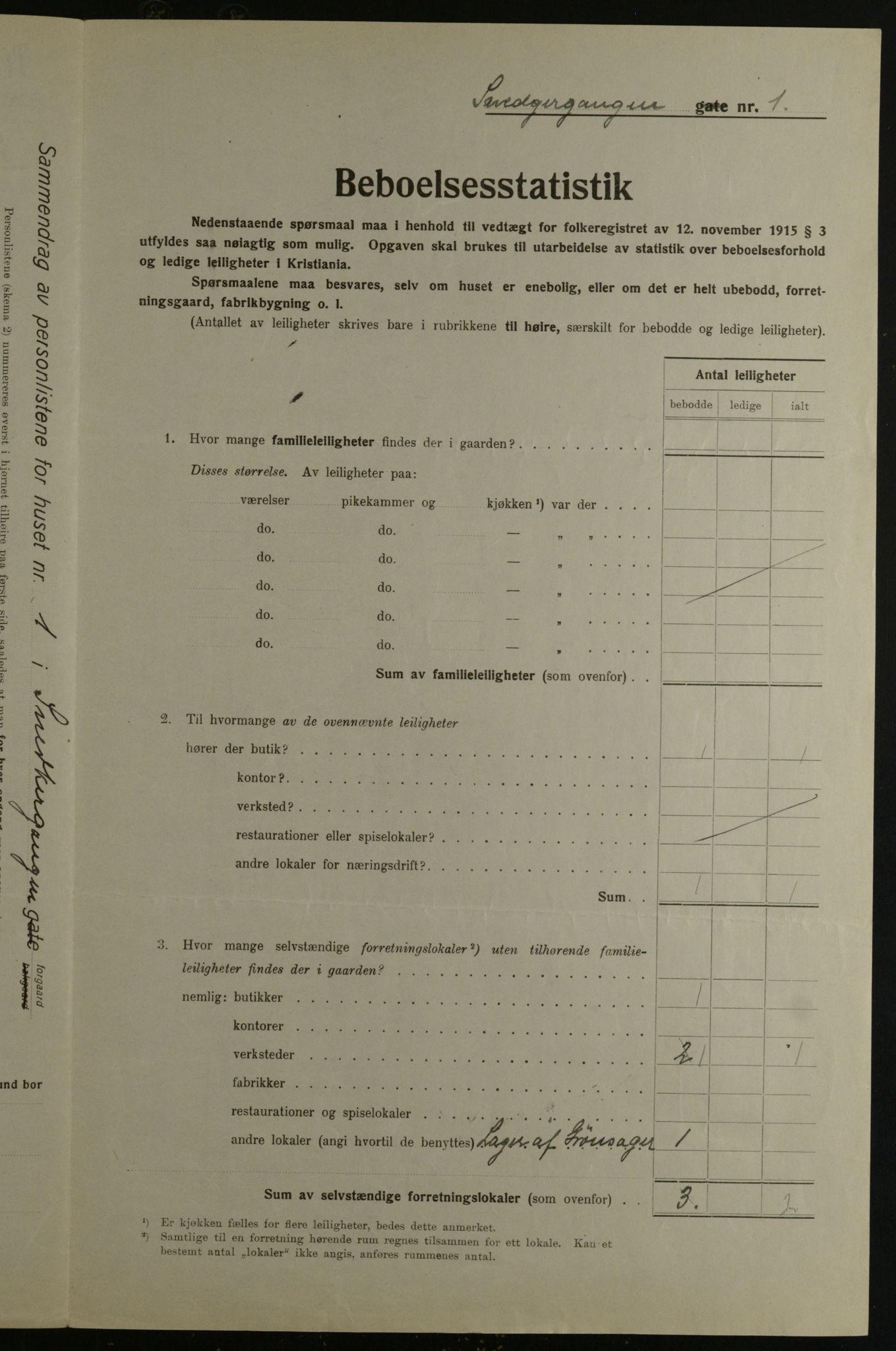 OBA, Kommunal folketelling 1.12.1923 for Kristiania, 1923, s. 108042