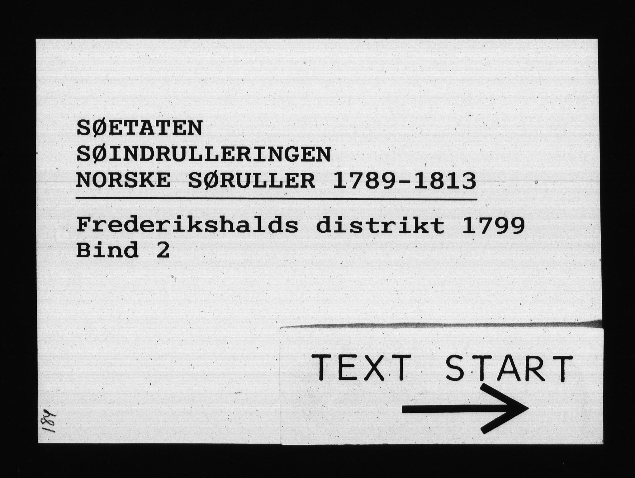 Sjøetaten, AV/RA-EA-3110/F/L0185: Fredrikshalds distrikt, bind 2, 1799
