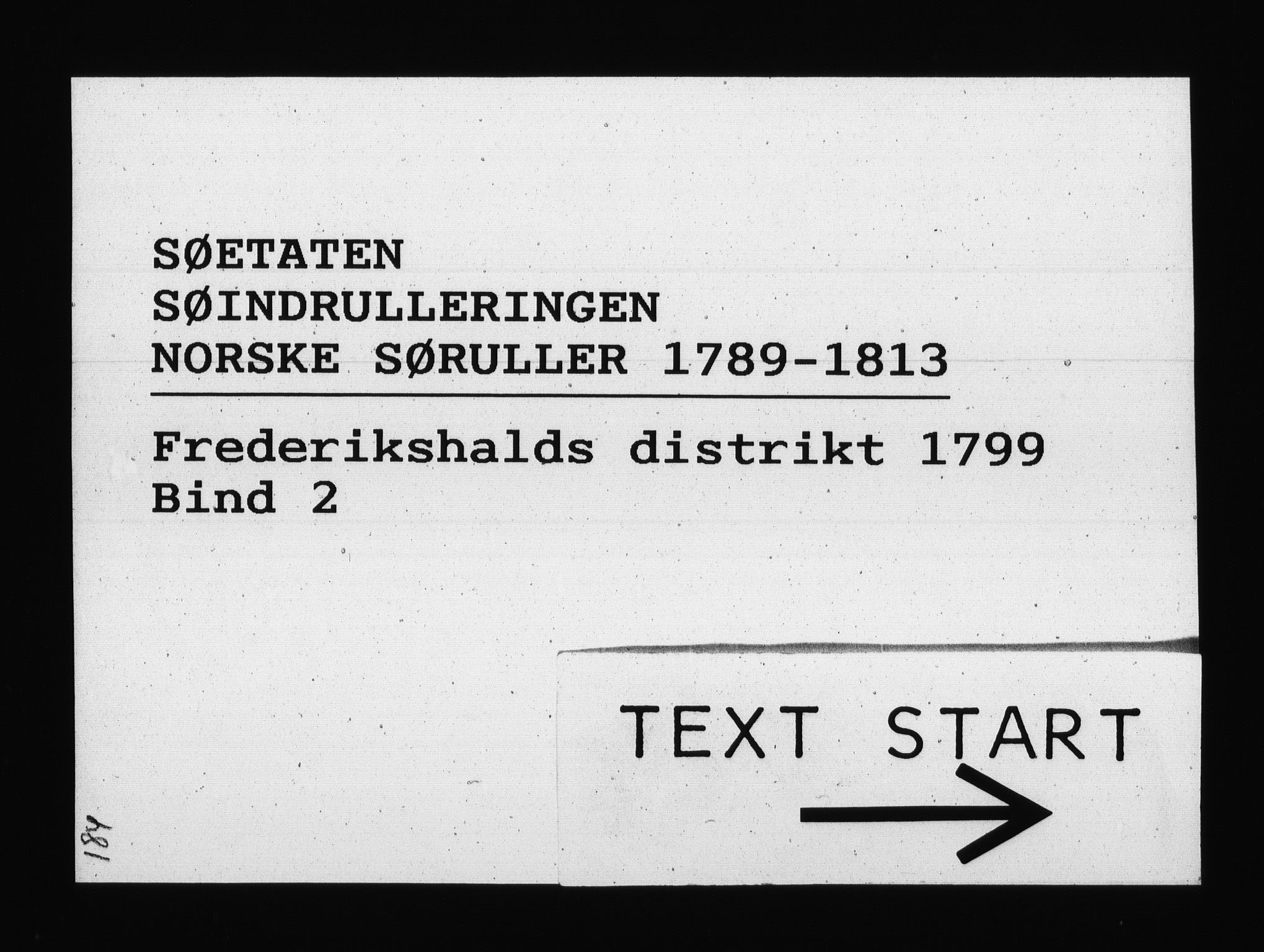 Sjøetaten, RA/EA-3110/F/L0185: Fredrikshalds distrikt, bind 2, 1799