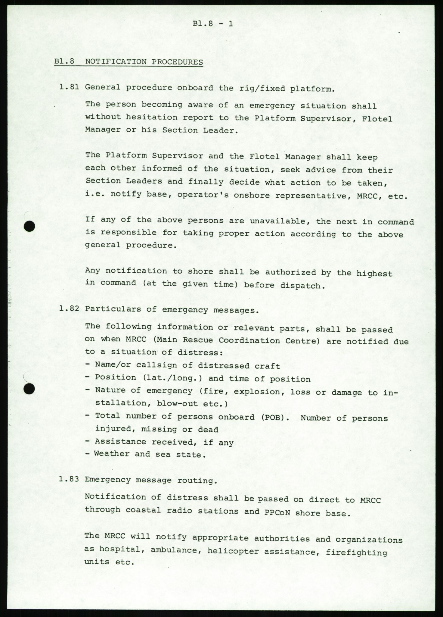 Justisdepartementet, Granskningskommisjonen ved Alexander Kielland-ulykken 27.3.1980, AV/RA-S-1165/D/L0016: O Beredskapsplaner (Doku.liste + O1-O3 av 3), 1980-1981, s. 298