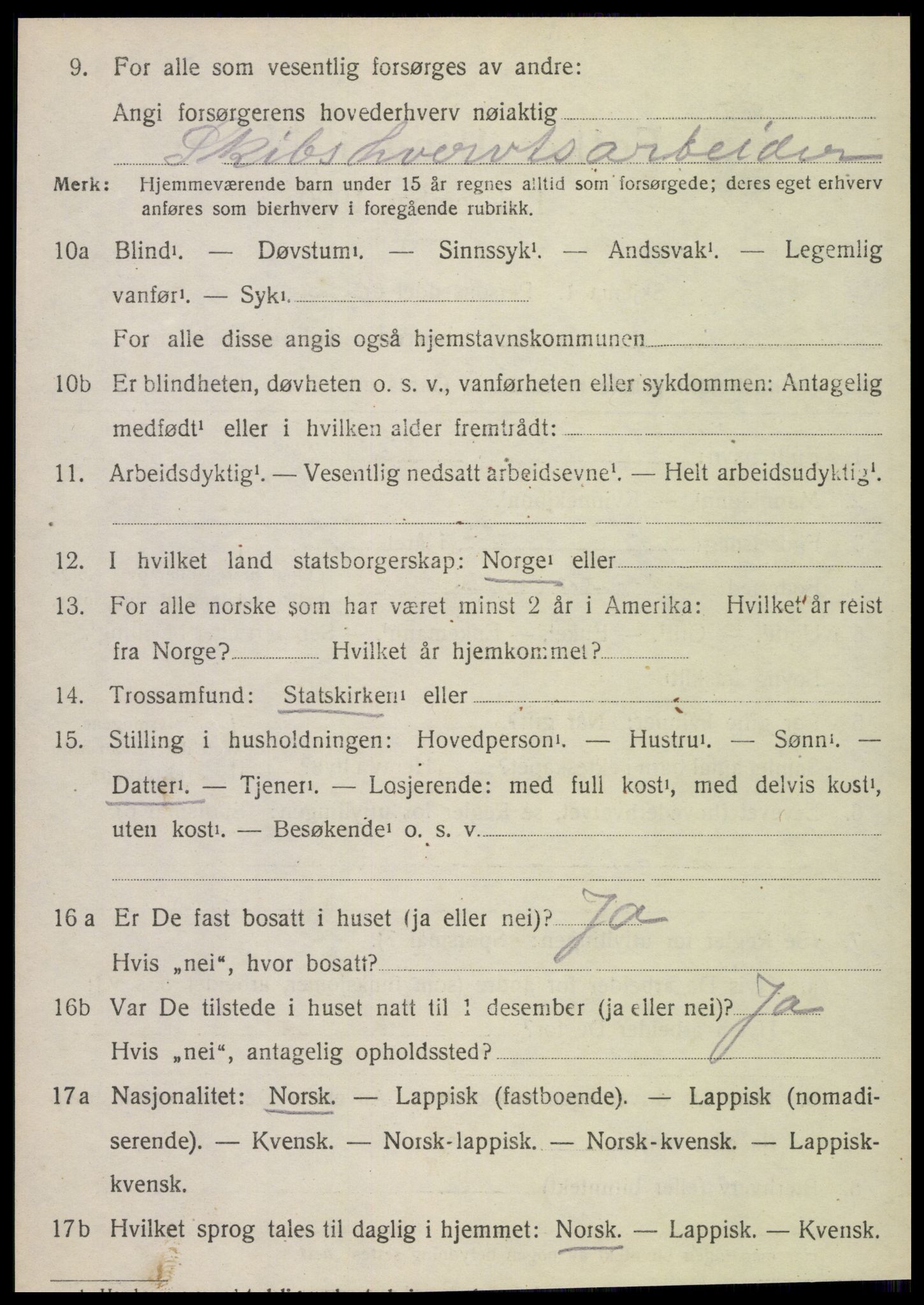 SAT, Folketelling 1920 for 1824 Vefsn herred, 1920, s. 7318