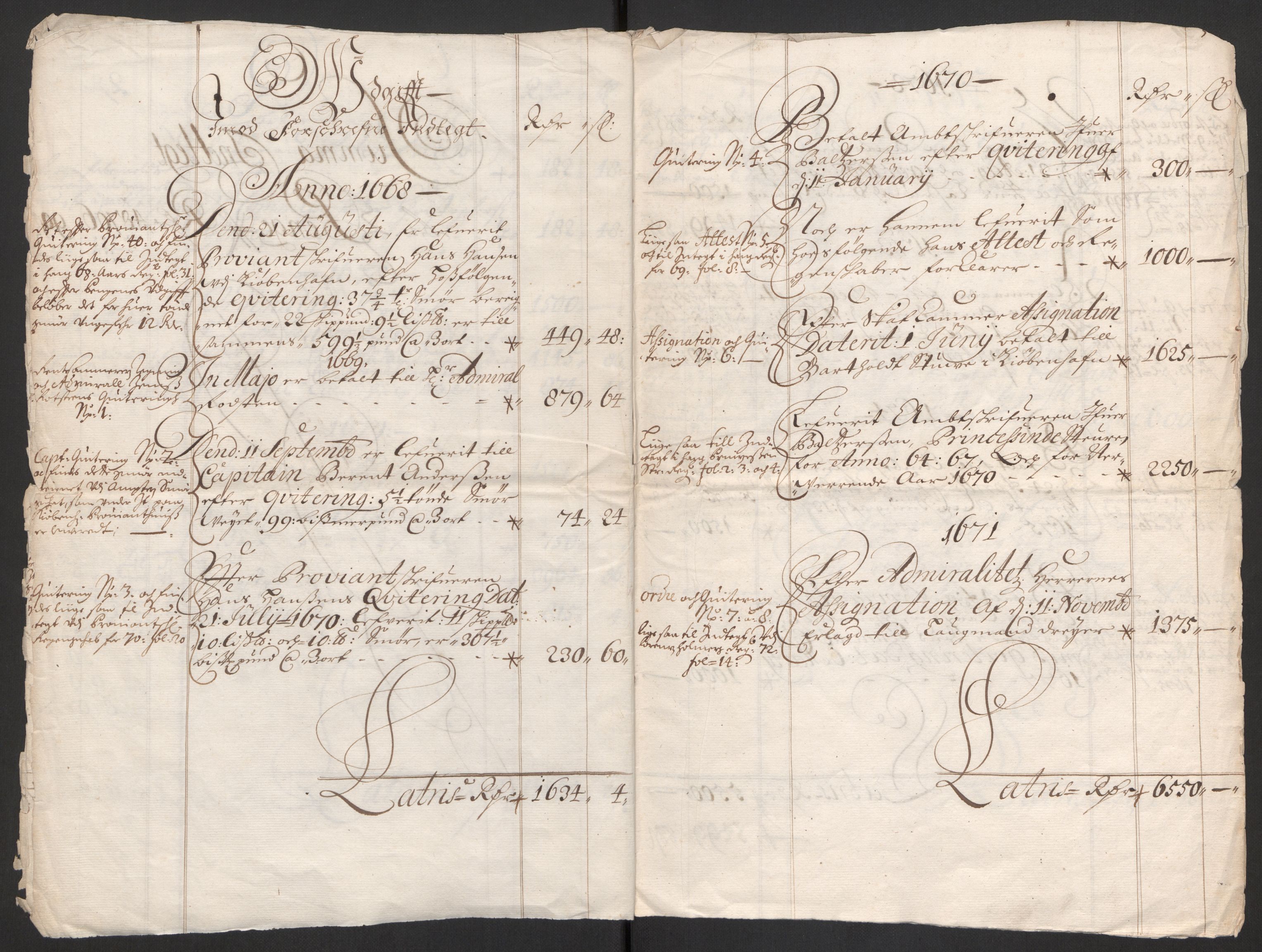 Rentekammeret inntil 1814, Reviderte regnskaper, Byregnskaper, AV/RA-EA-4066/R/Rs/L0504: [S1] Kontribusjonsregnskap, 1631-1684, s. 92