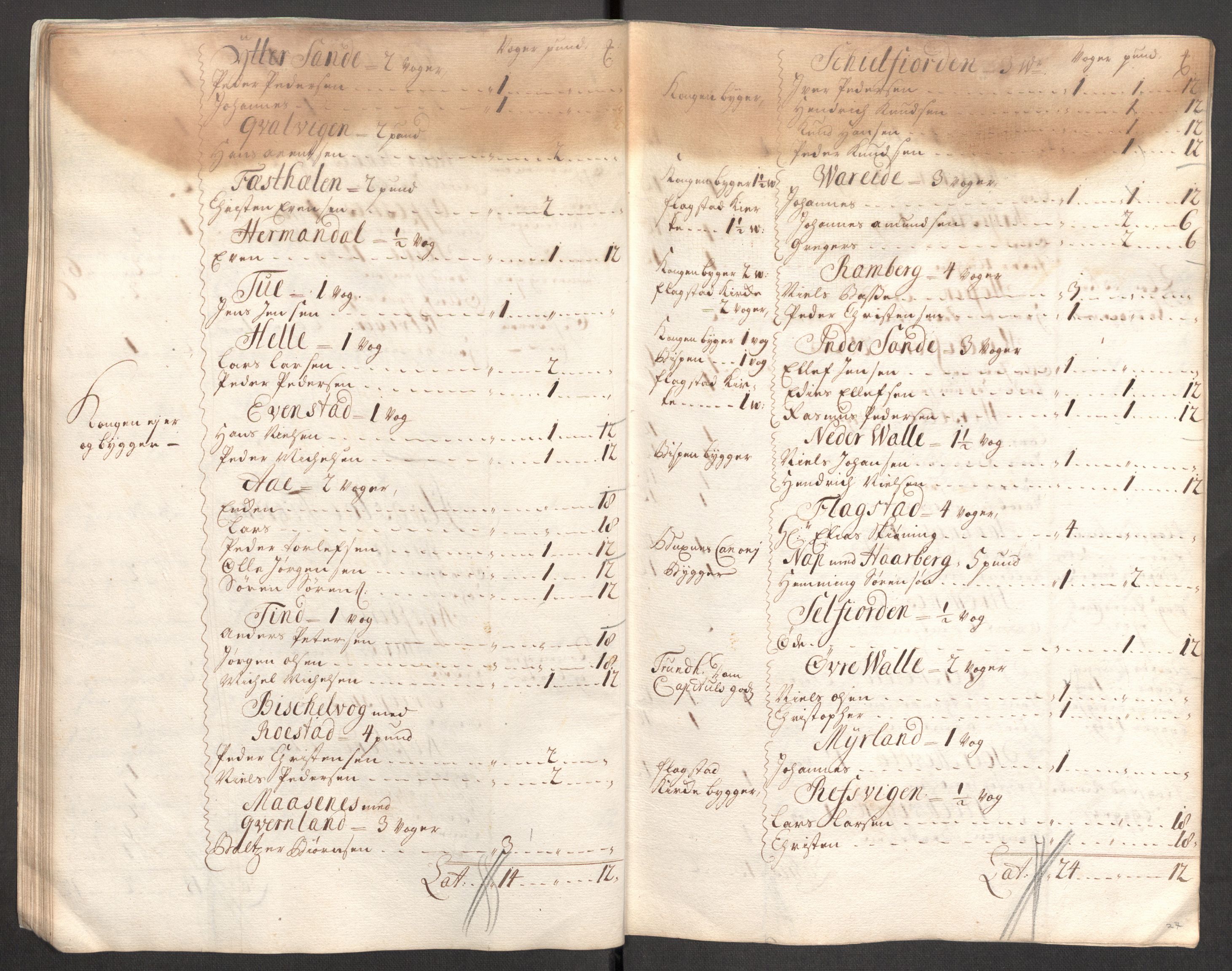 Rentekammeret inntil 1814, Reviderte regnskaper, Fogderegnskap, RA/EA-4092/R67/L4679: Fogderegnskap Vesterålen, Andenes og Lofoten, 1711-1713, s. 116