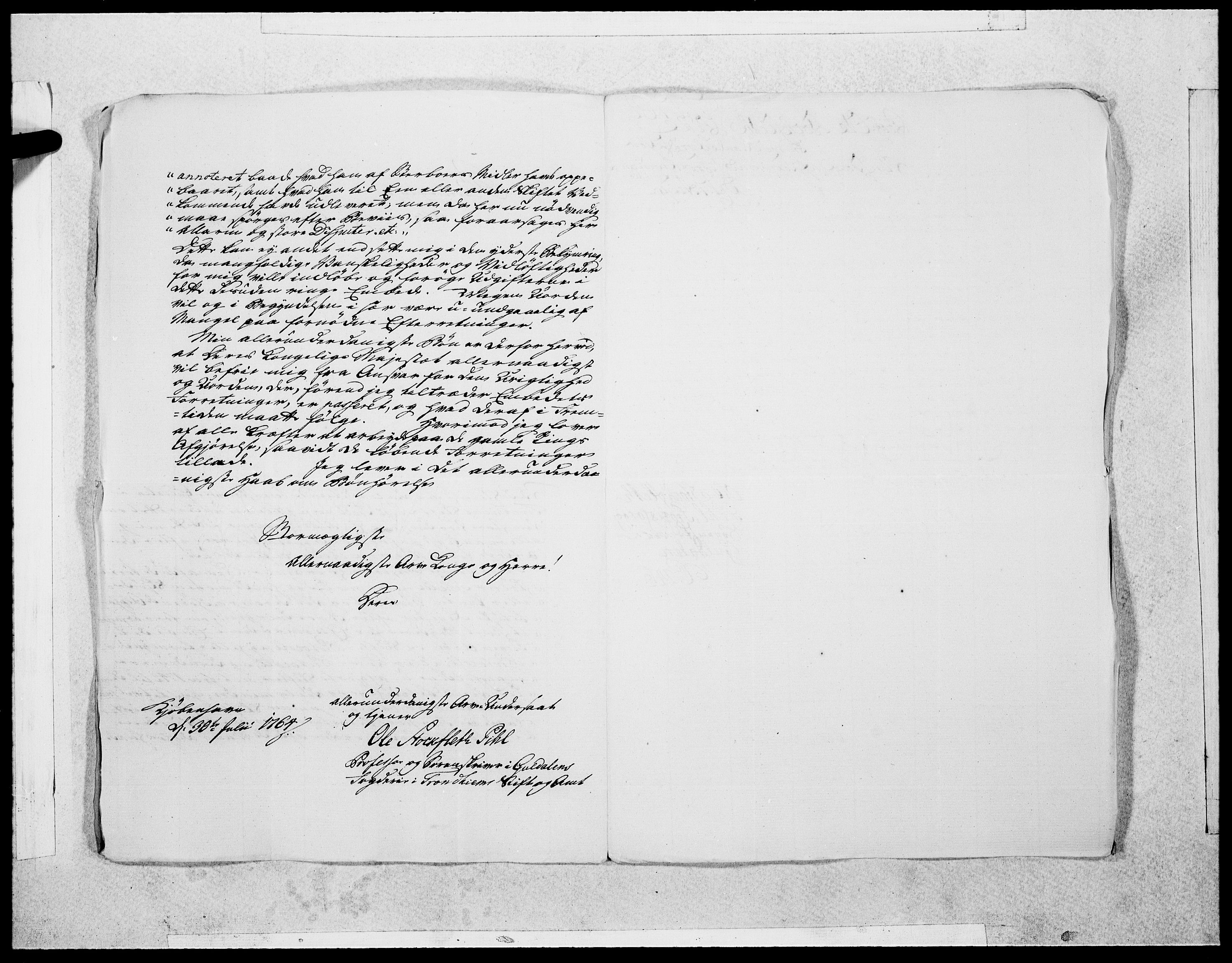 Danske Kanselli 1572-1799, RA/EA-3023/F/Fc/Fcc/Fcca/L0189: Norske innlegg 1572-1799, 1764, s. 132