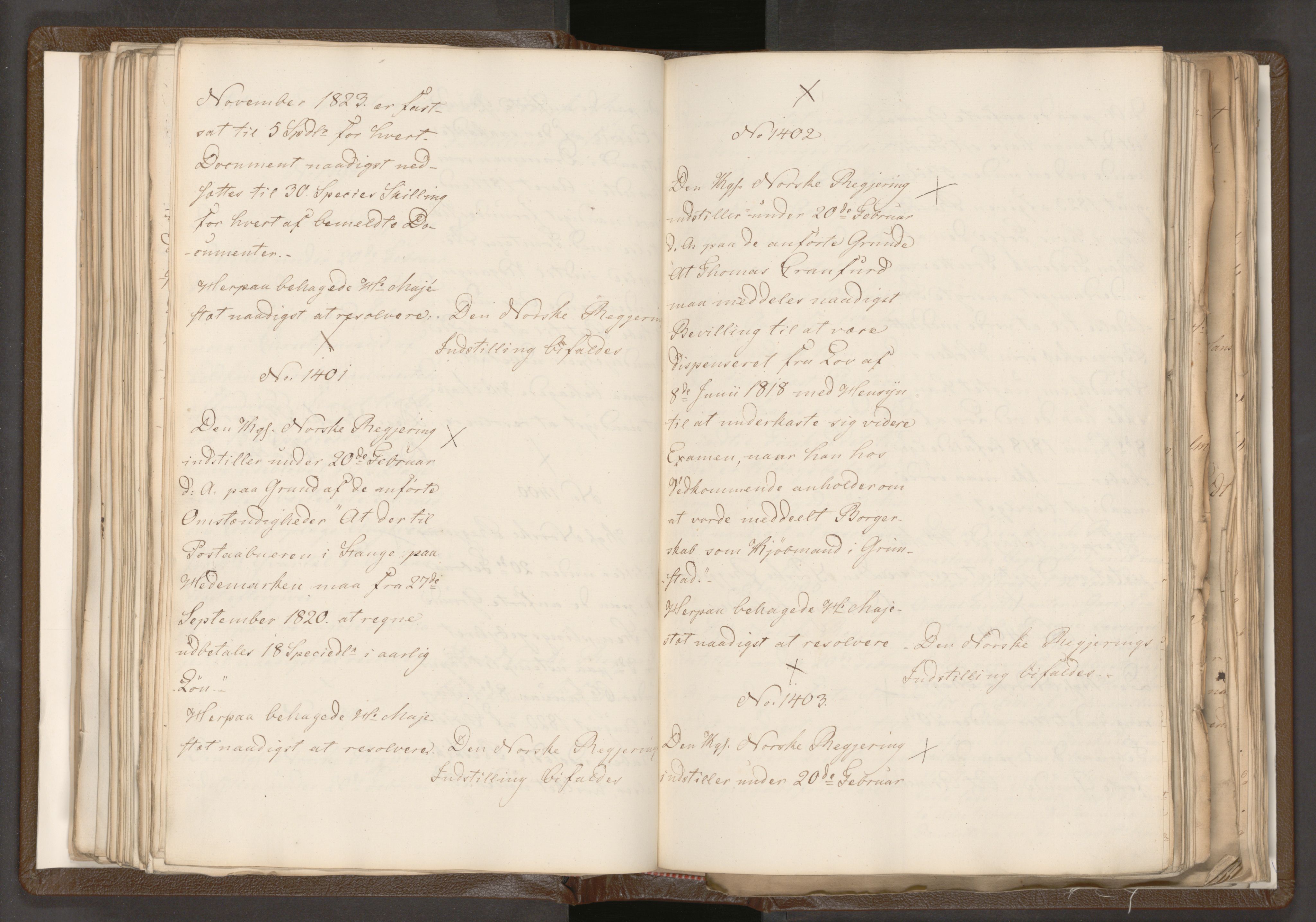 Statsrådssekretariatet, AV/RA-S-1001/A/Ab/L0018: Kgl. res. nr. 1112-1753, 1. halvår, 1824