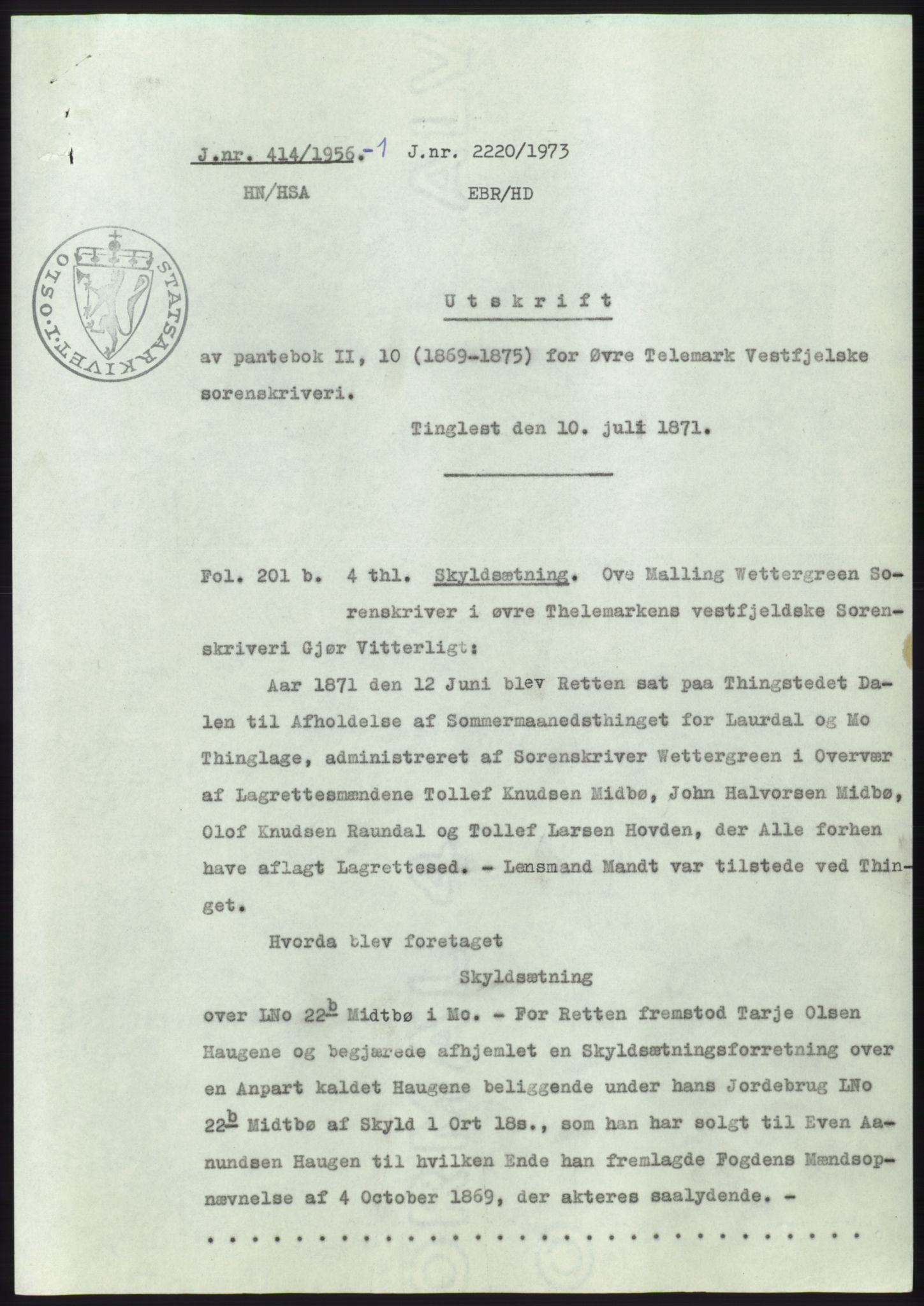 Statsarkivet i Kongsberg, SAKO/A-0001, 1956, s. 9