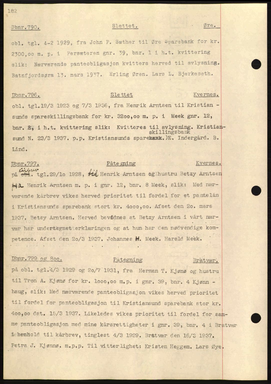Nordmøre sorenskriveri, SAT/A-4132/1/2/2Ca: Pantebok nr. C80, 1936-1939, Dagboknr: 790/1937