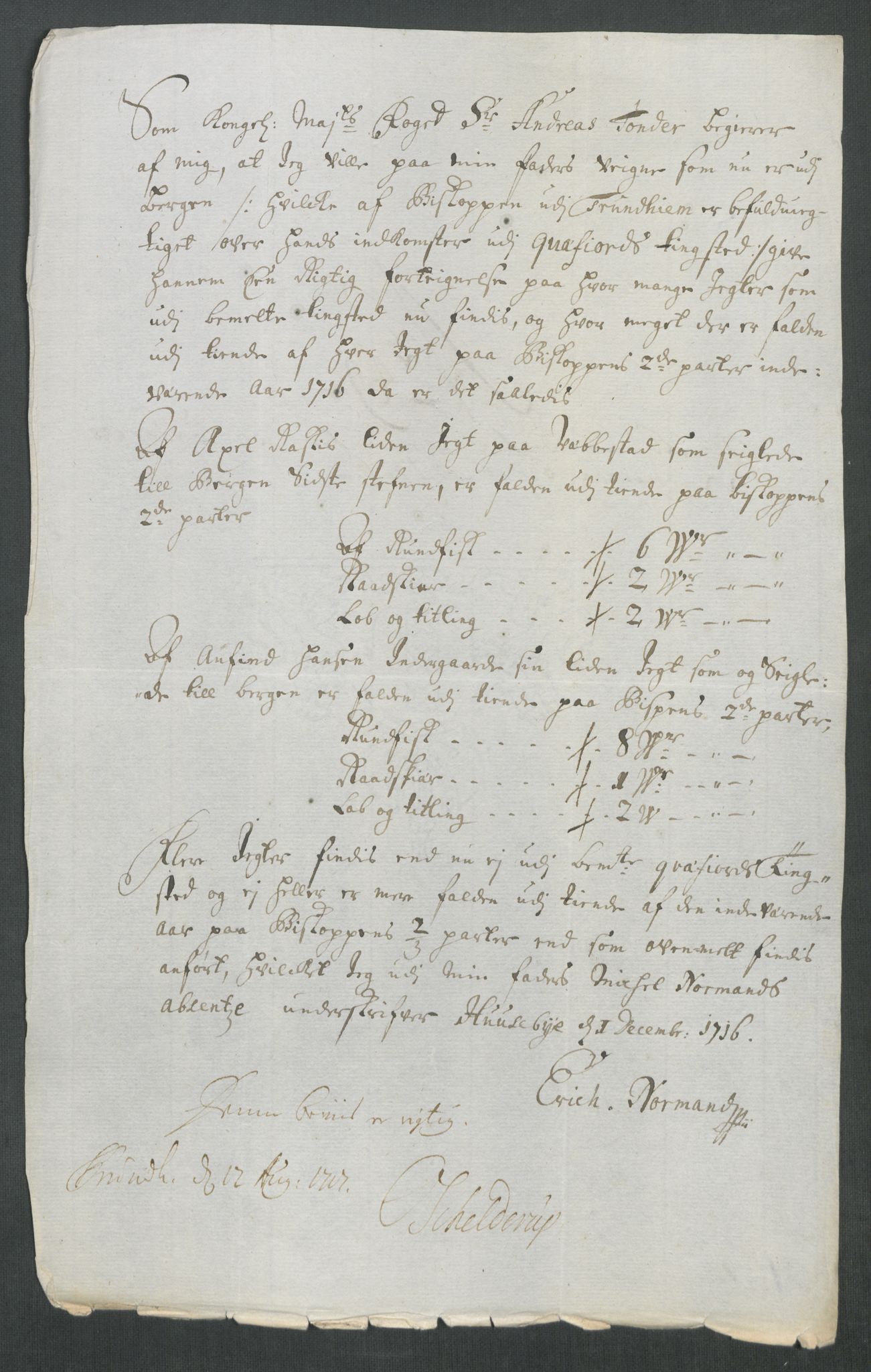 Rentekammeret inntil 1814, Reviderte regnskaper, Fogderegnskap, AV/RA-EA-4092/R68/L4762: Fogderegnskap Senja og Troms, 1716, s. 281