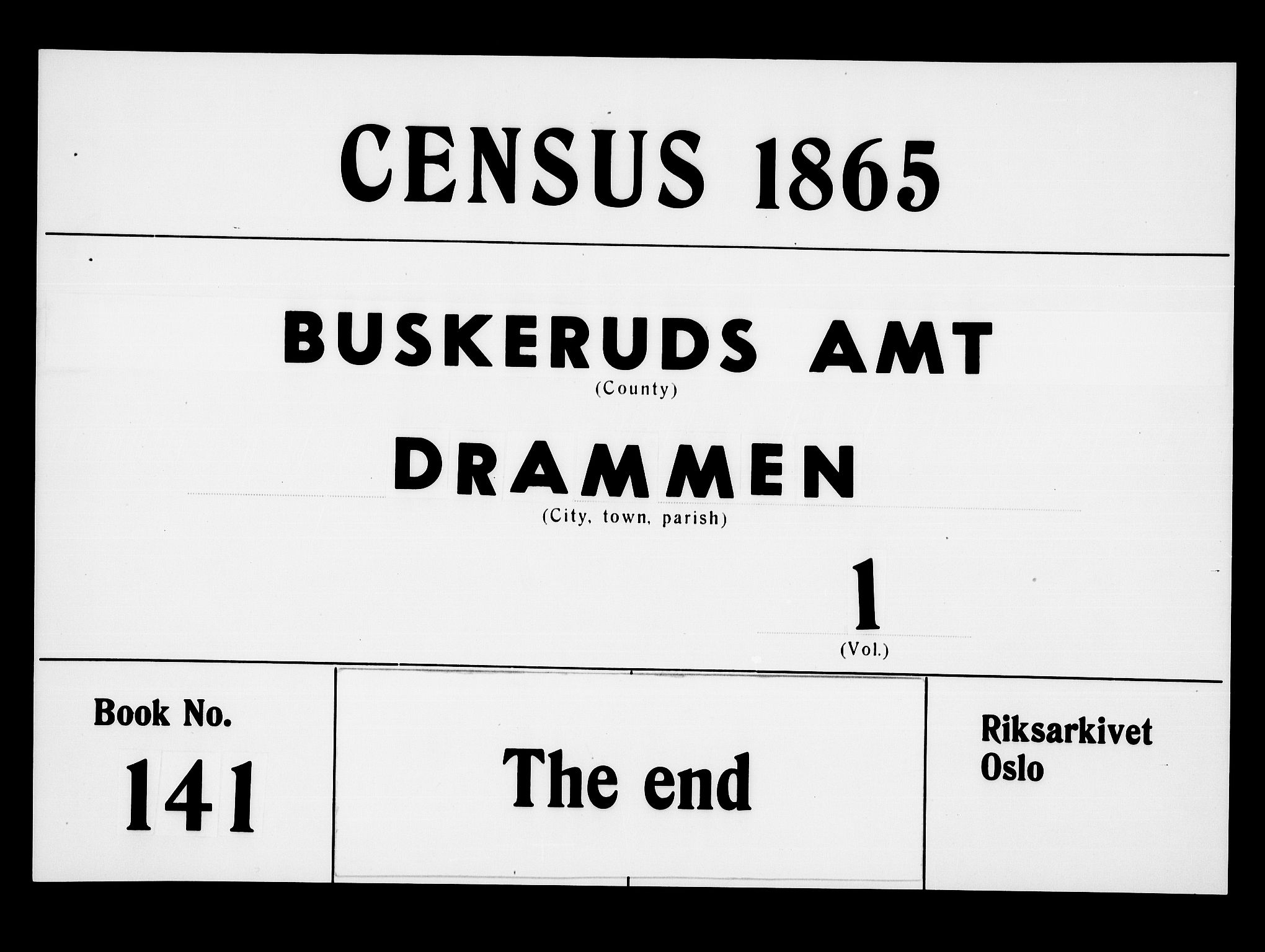 RA, Folketelling 1865 for 0602aB Bragernes prestegjeld i Drammen kjøpstad, 1865, s. 629